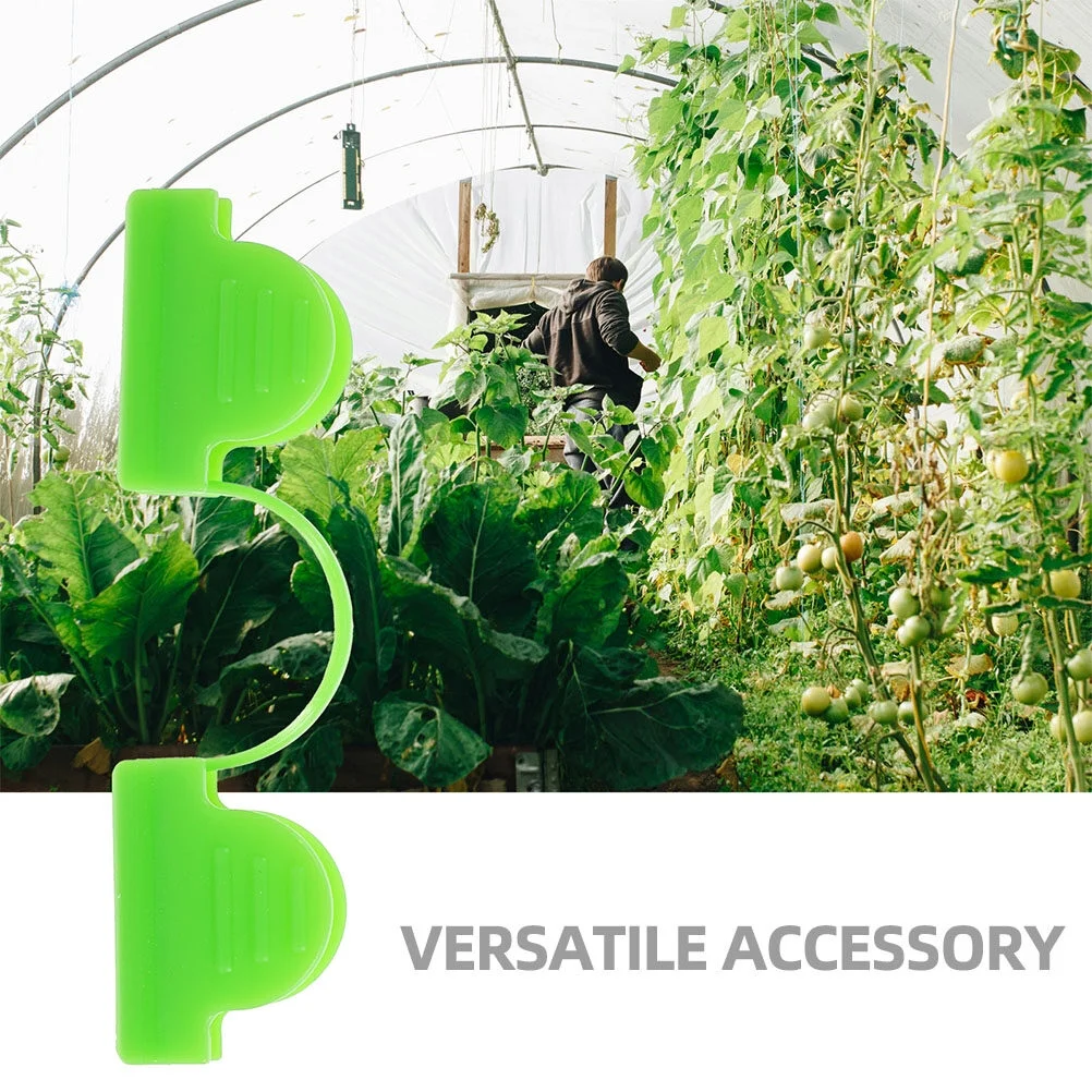 Jibingyi 50Pcs Plastic Fixing Clamps Greenhouse Fixing Clip Greenhouse Fix Clamps Plastic Greenhouse Clip