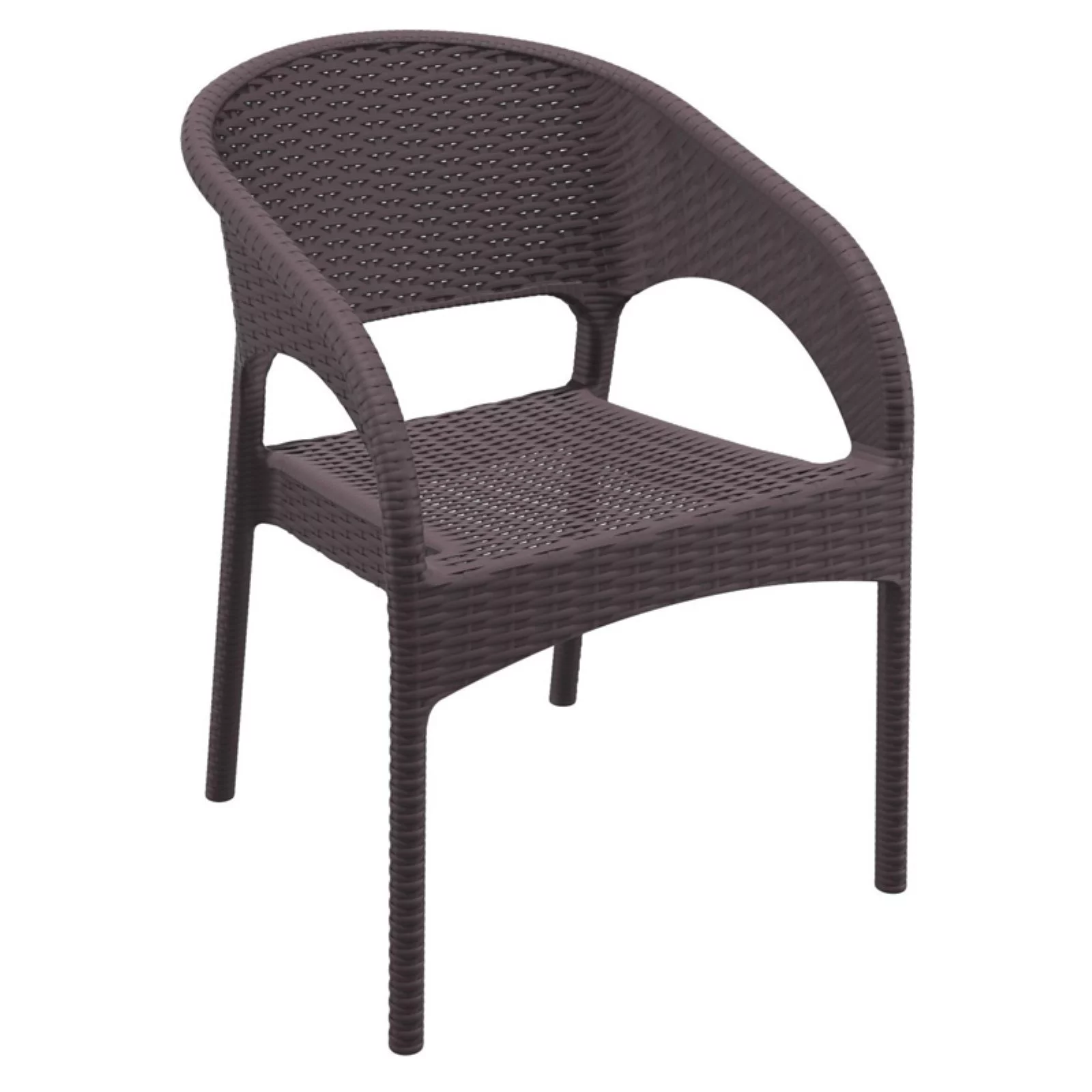 Compamia Panama 3 Piece Patio Conversation Set in Brown