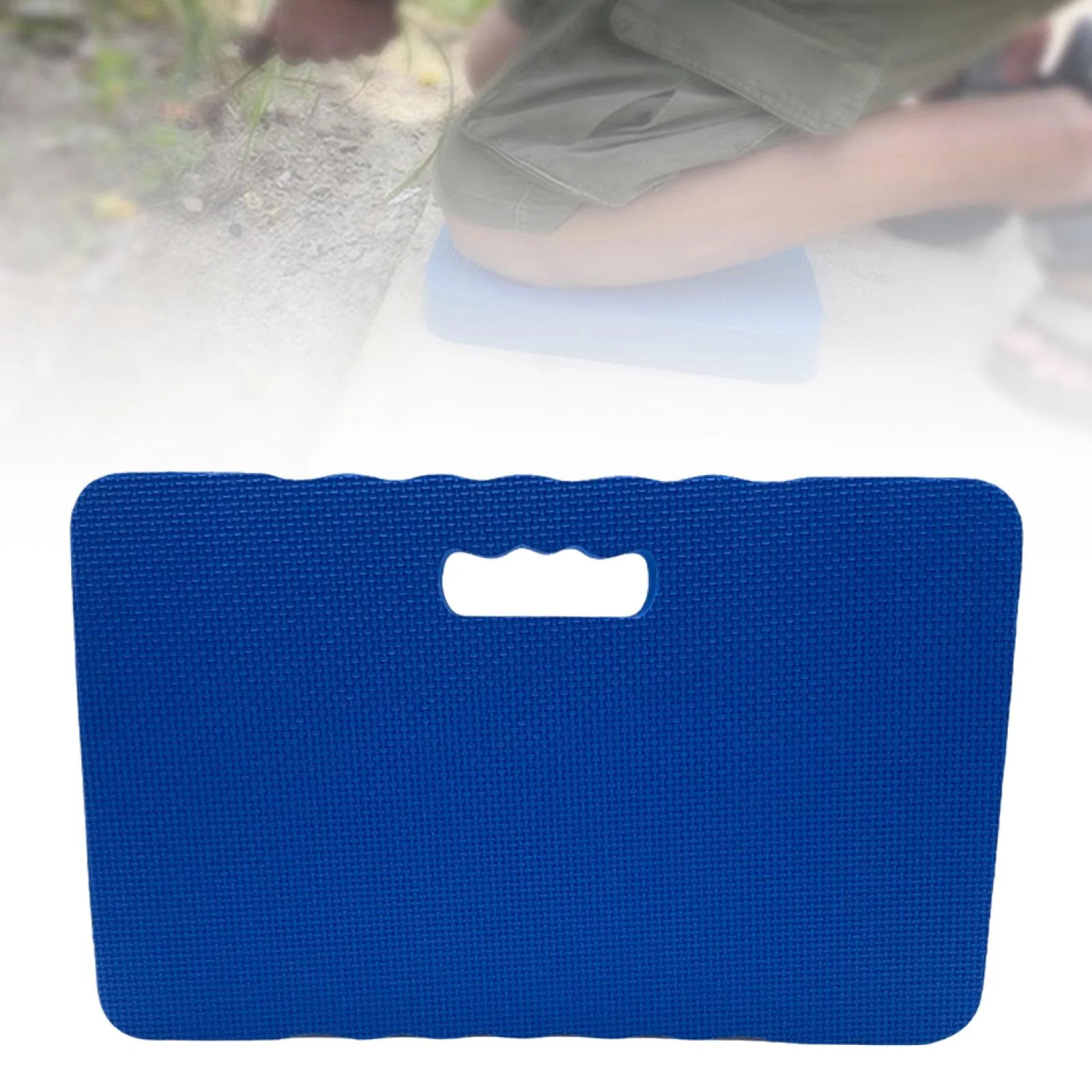 Gazechimp Garden Kneeler Kneeling Pad Knee Cushion EVA Material Built in Handle Waterproof 400g Blue 46x28x4cm