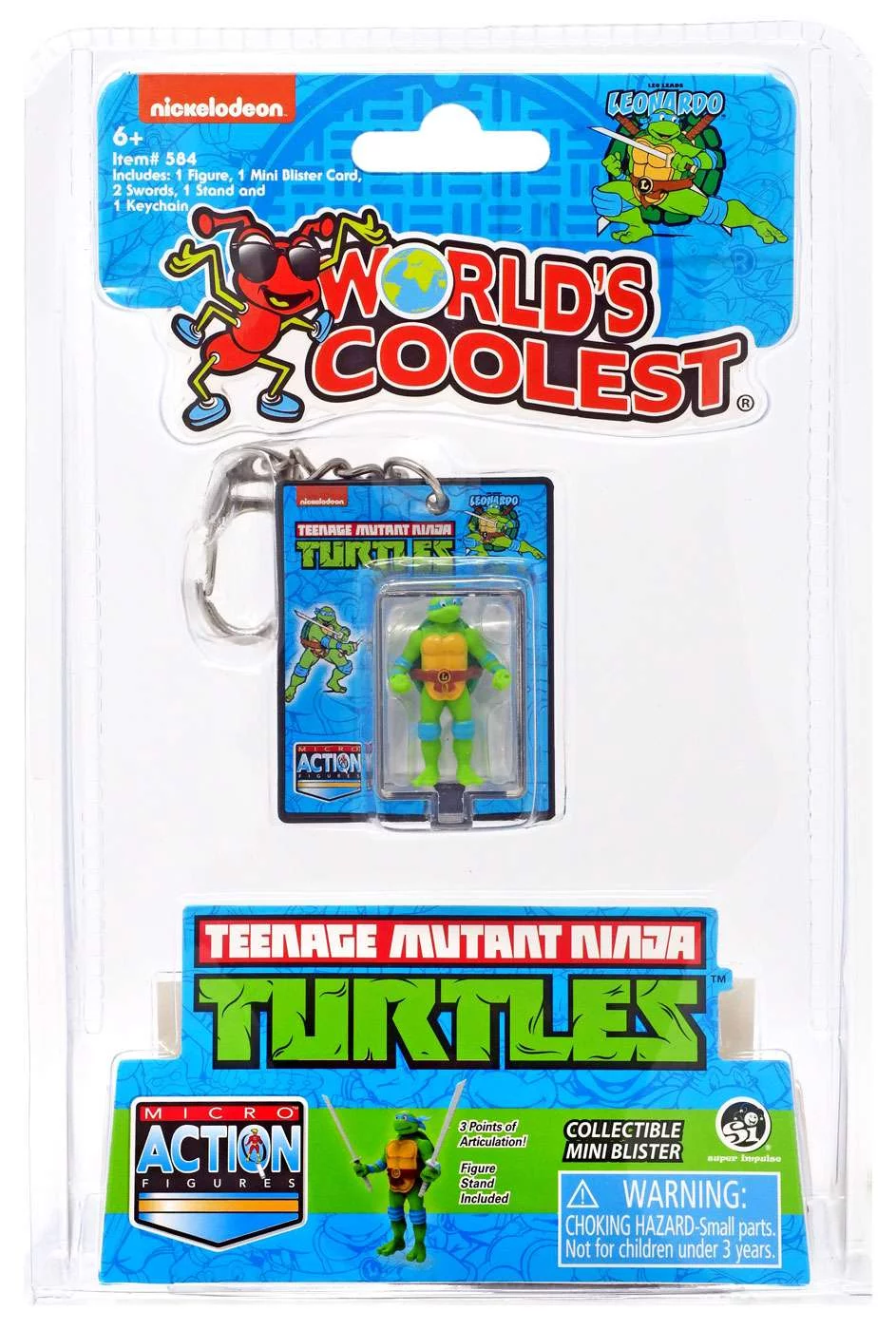 World's Coolest Teenage Mutant Ninja Turtles Leonardo Micro Figure