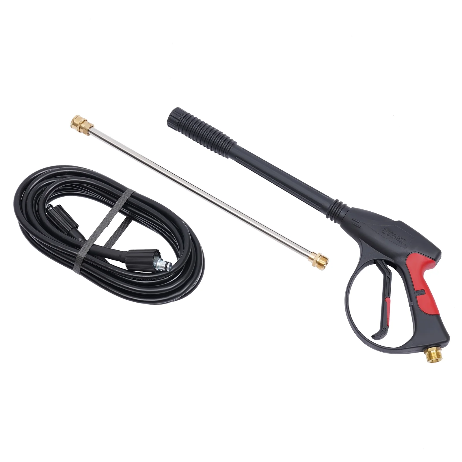 High Pressure 2000psi Car Power Washer Gun Spray Wand Lance Nozzle Hose Kit M22