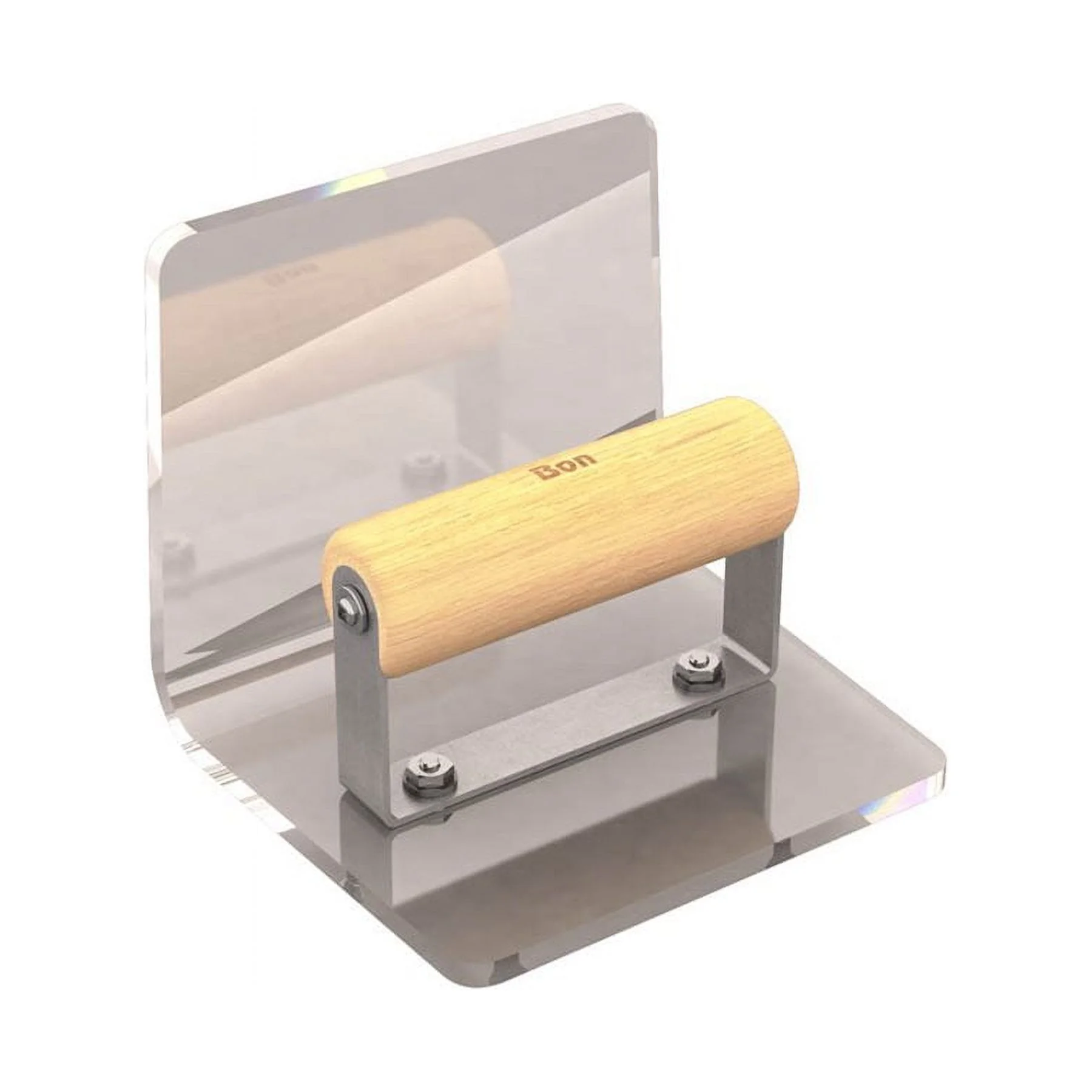 Bon 12-695 Step Tool - Plex Inside 6-inch X 5-inch - 1/2-inch Radius 5-inch Lip Wood Handle