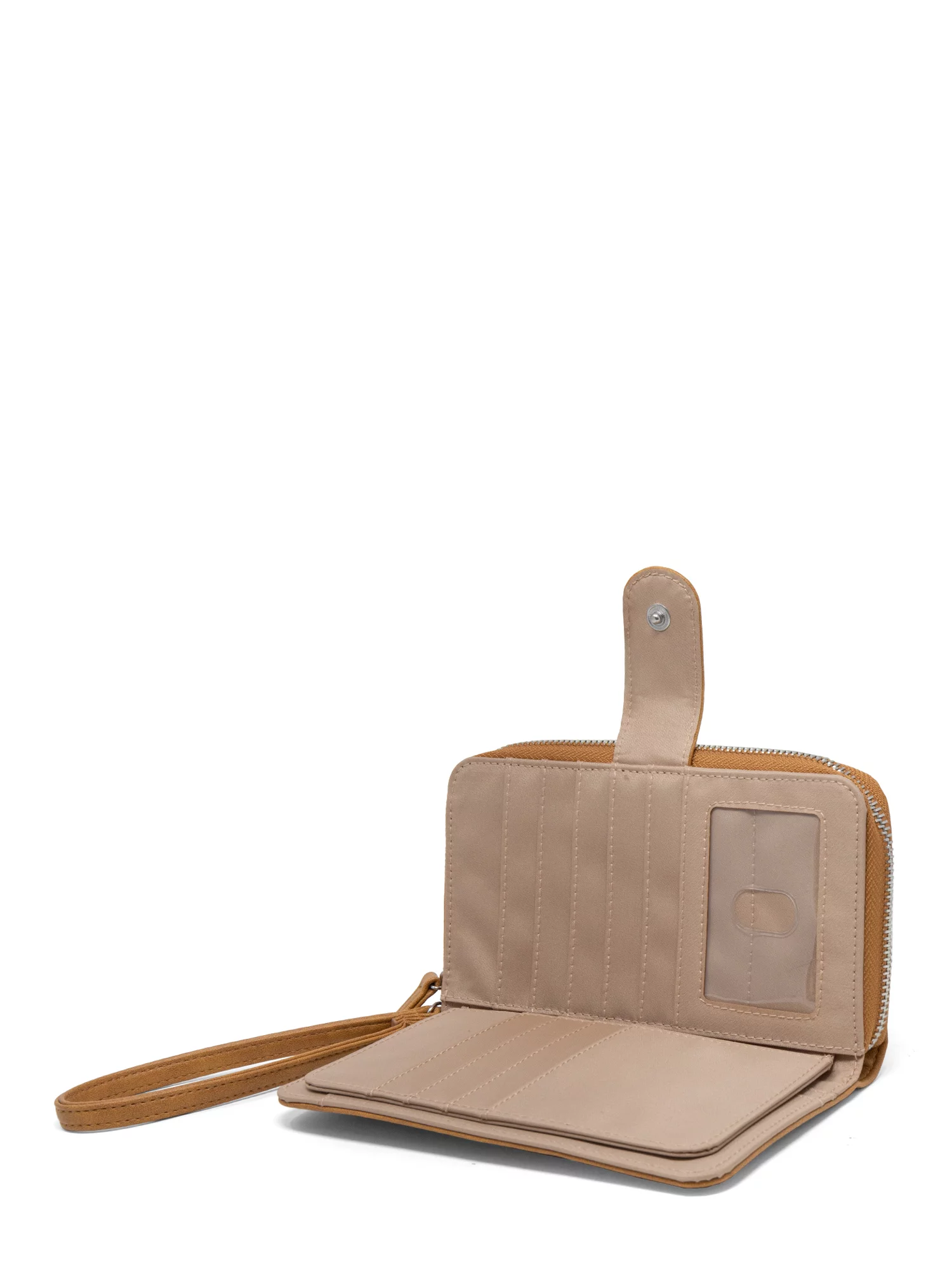 Koltov Vegan Leather Emily East West Tote with Willow Wallet, Black