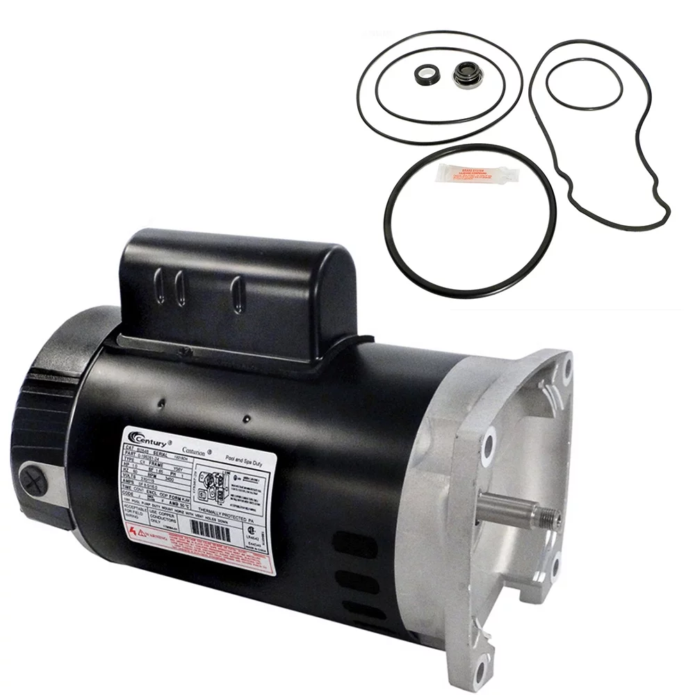 Puri Tech Replacement Motor Kit for Pentair Whisperflo 1HP WF-4 AO Smith Century B2848 Motor with GO-KIT-32