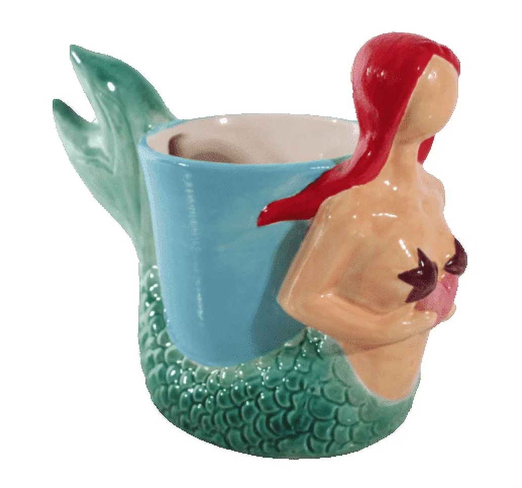 Mermaid Planter - Ready to Paint Ceramic - Paint it Yourself