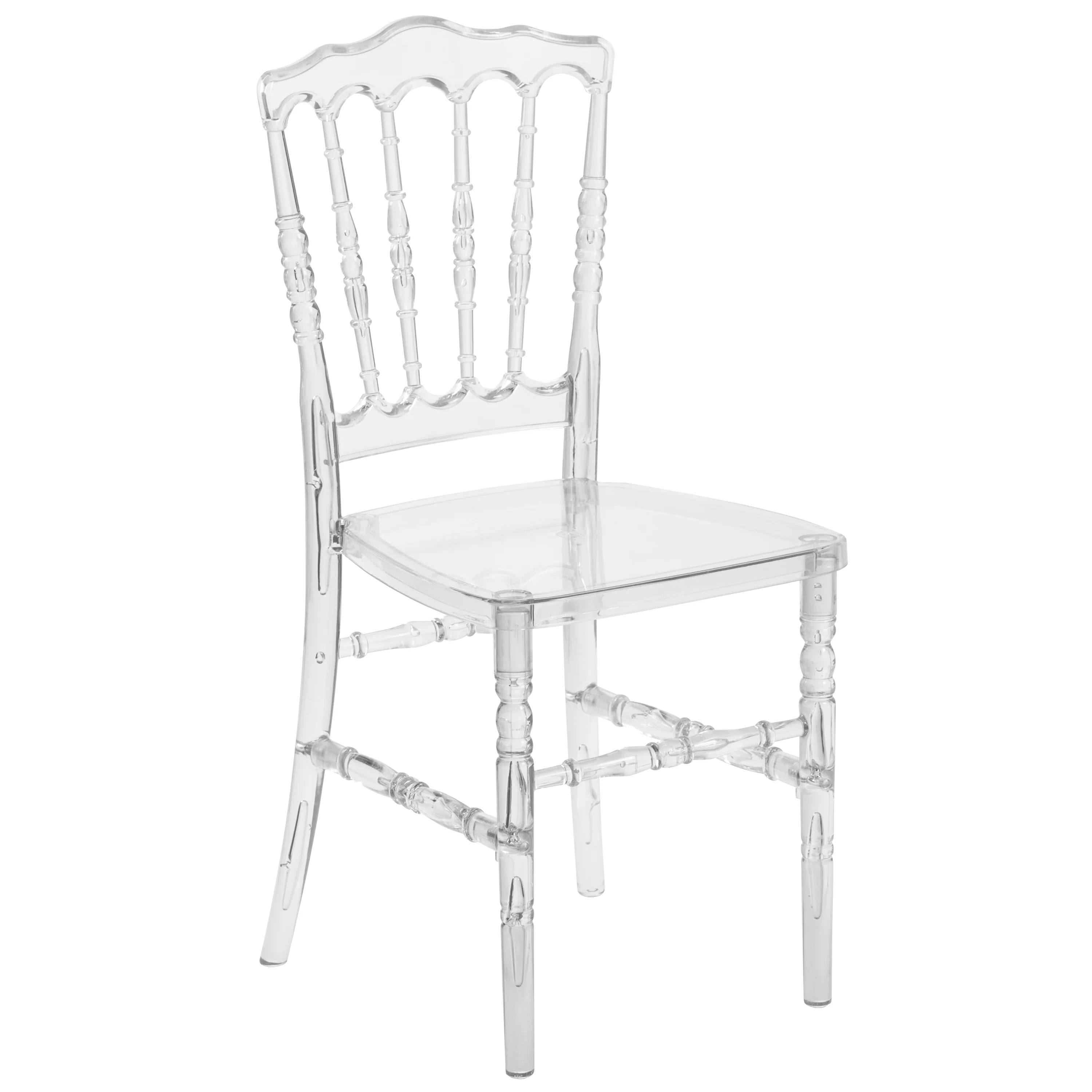 Flash Furniture 2 Pack Crystal Ice Napoleon Stacking Chair - Event Seating - Hospitality Seating