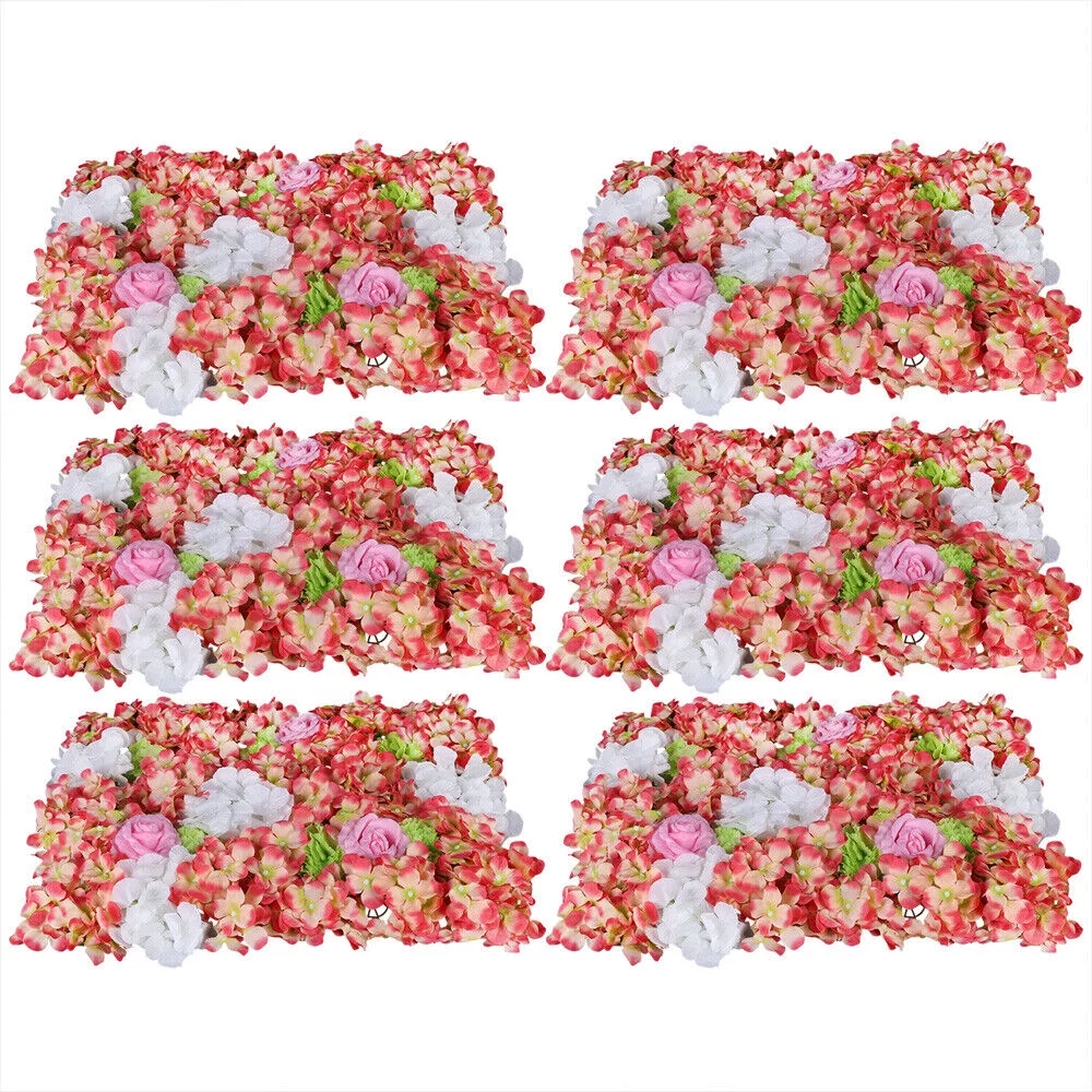 40x60cm Artificial Flower Wall Panels Wedding Party Rose Flower Backdrop Decor