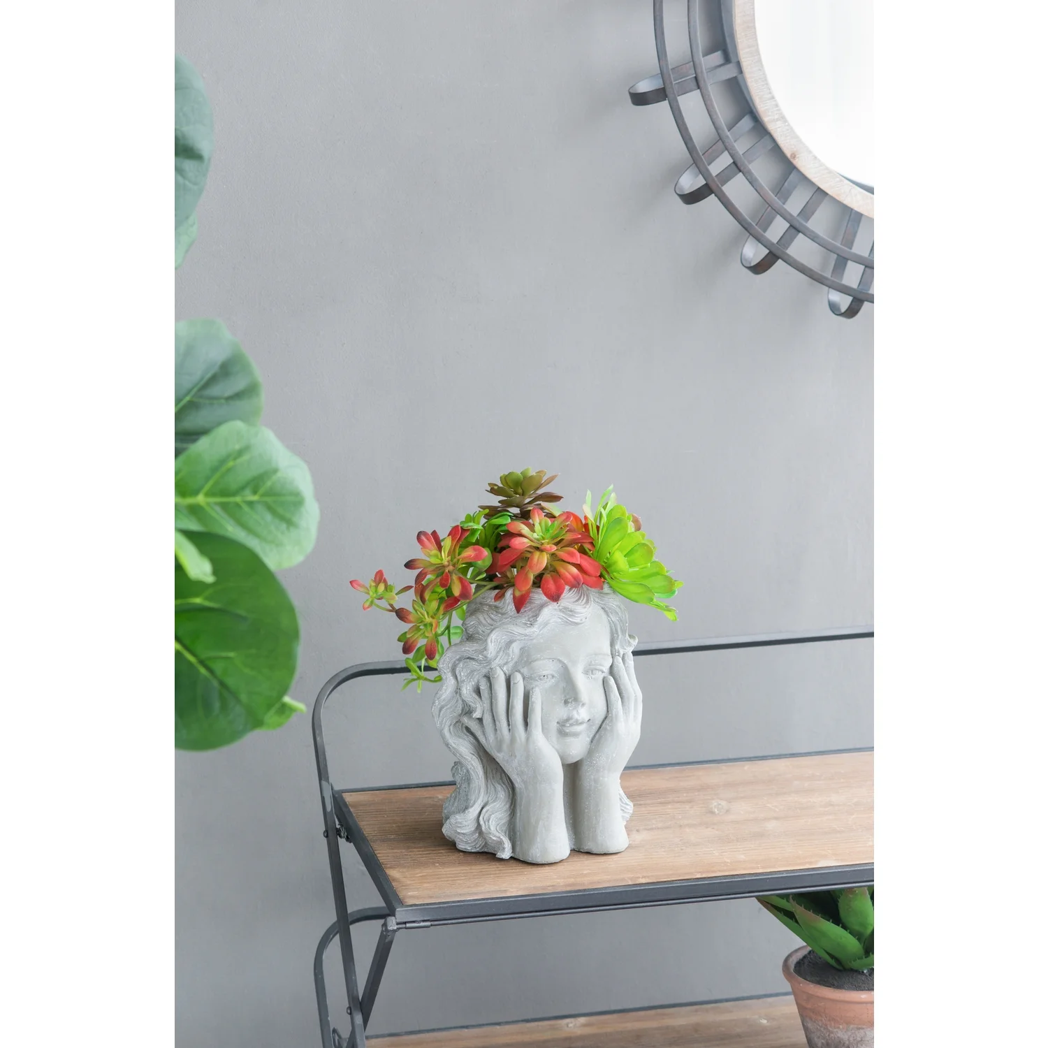 A&B Home Girl Statue Planter - 9