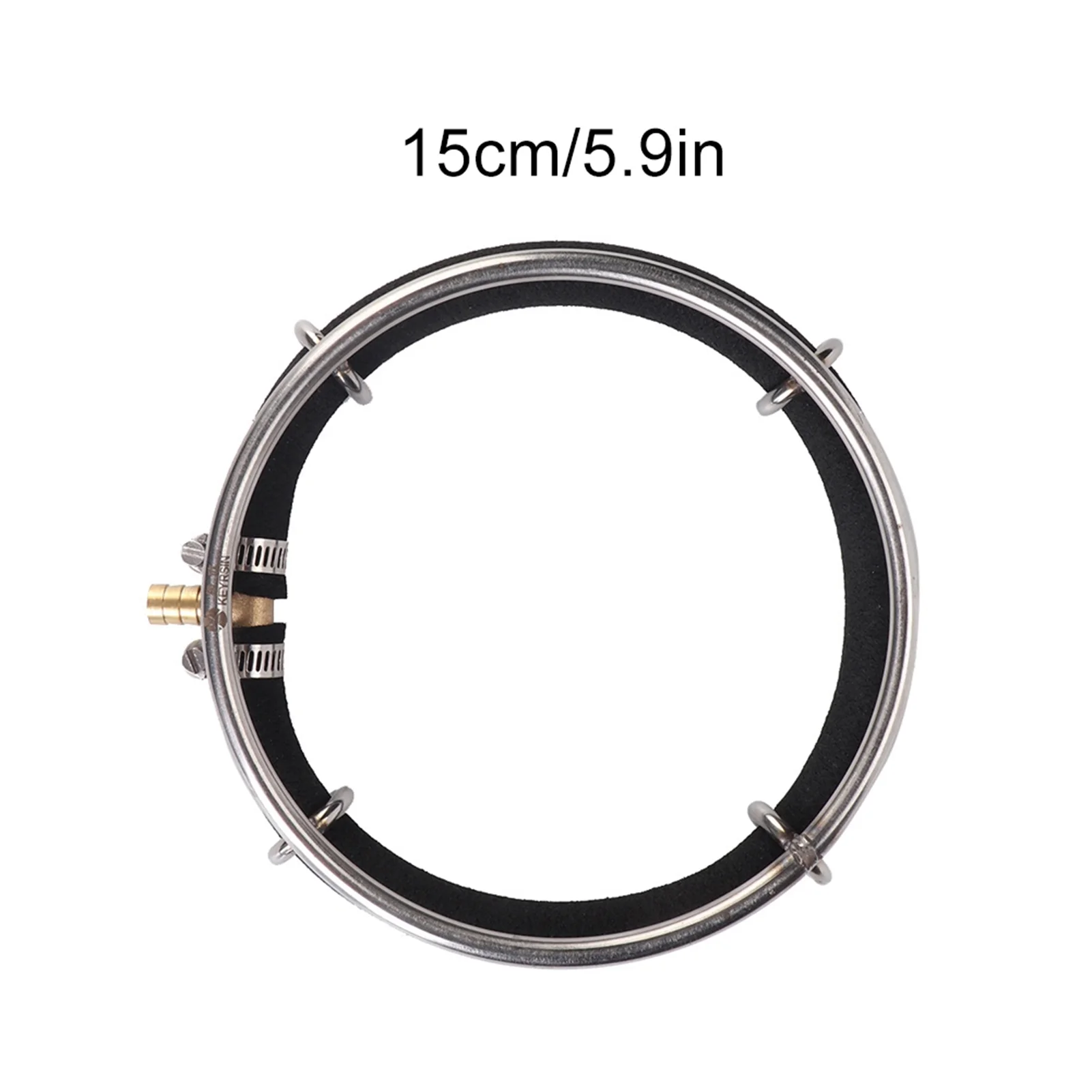Goldmeet Aquarium Round Air Bubble Diffuser Ring Fish Pond Oxygenation Bubbler(Single Ring Dia 15cm)