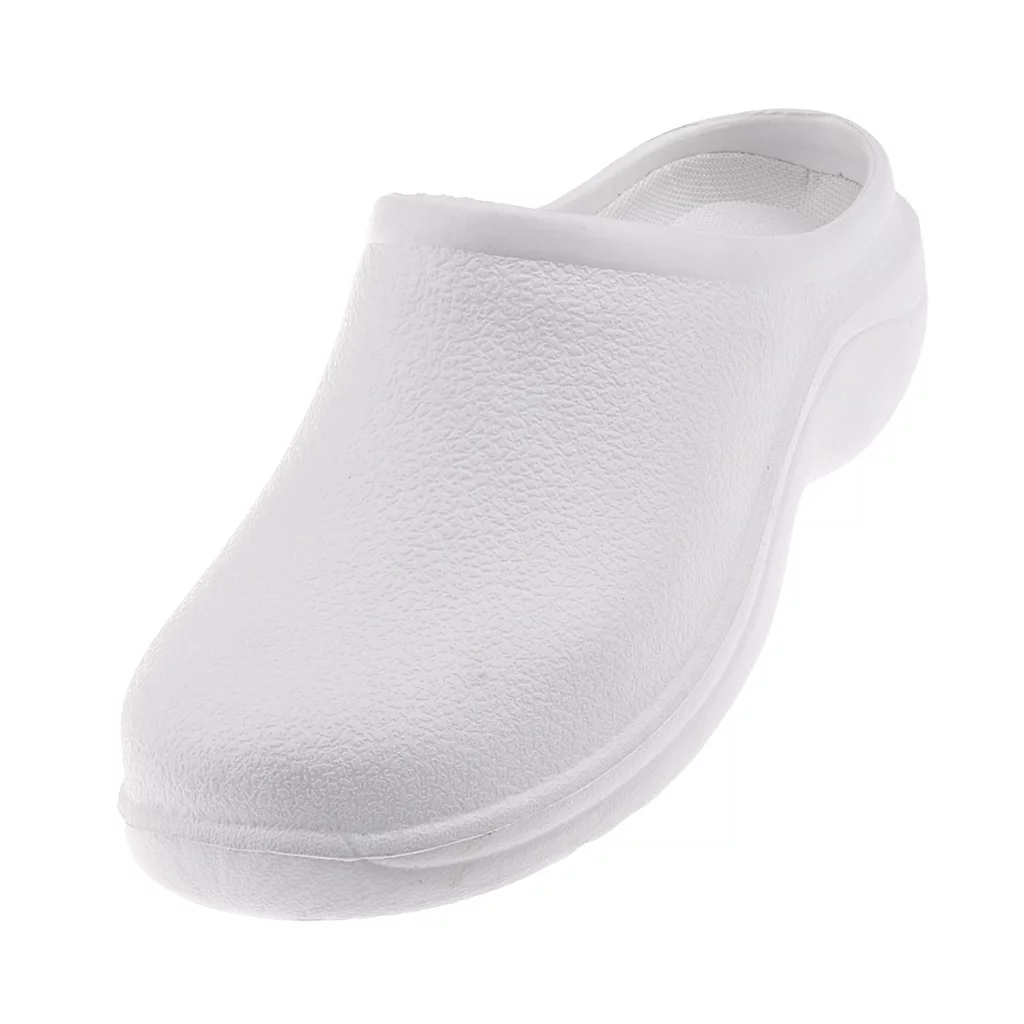 Men Women Cook Nurse Shoes Clogs Strapless 40 White