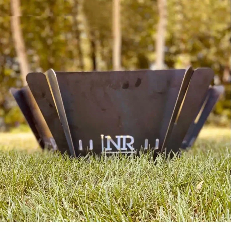 Tommy Docks Hexagon Shaped 30 in. Hot Rolled Steel Wood Burning Flat Pack Fire Pit