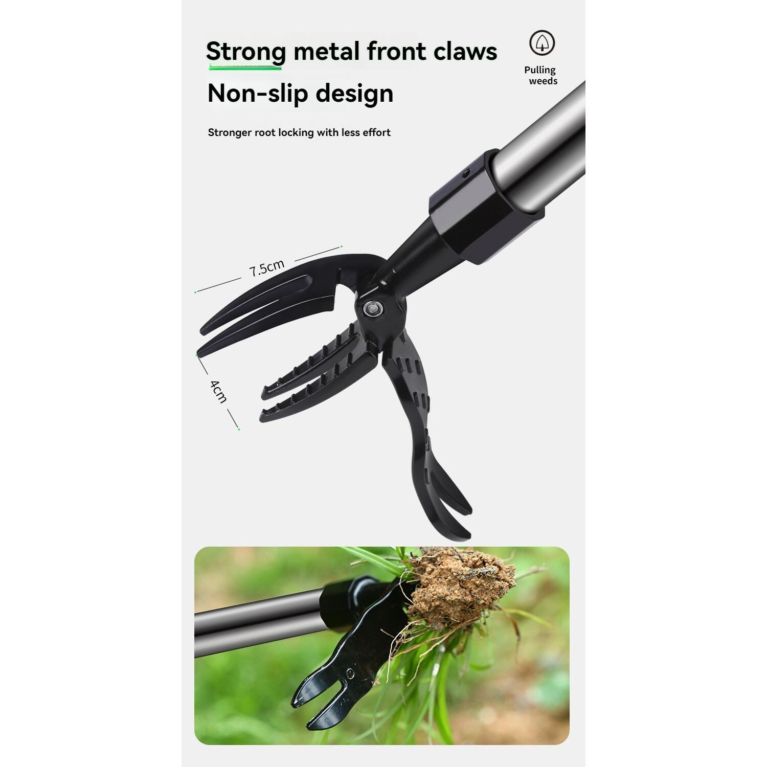 Weed puller Standing weeder Manual no-bend weeder Weed puller (without handle)