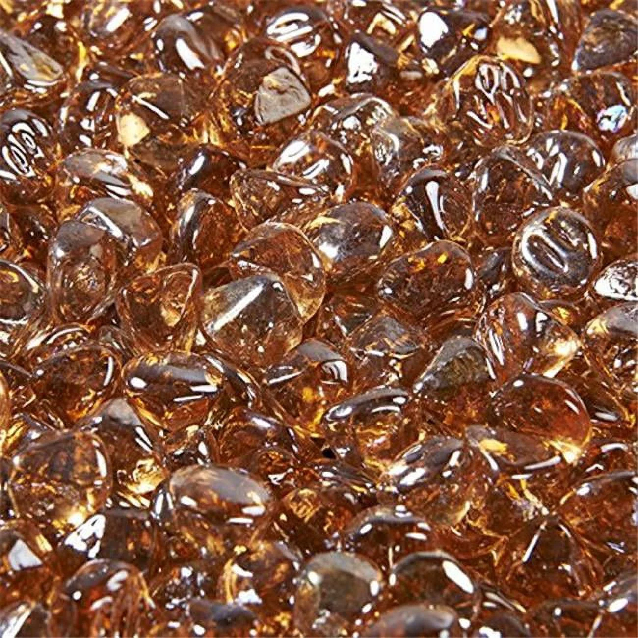 Outdoor GreatRoom Company 5-Pound Fire Glass Diamonds, Large, Copper
