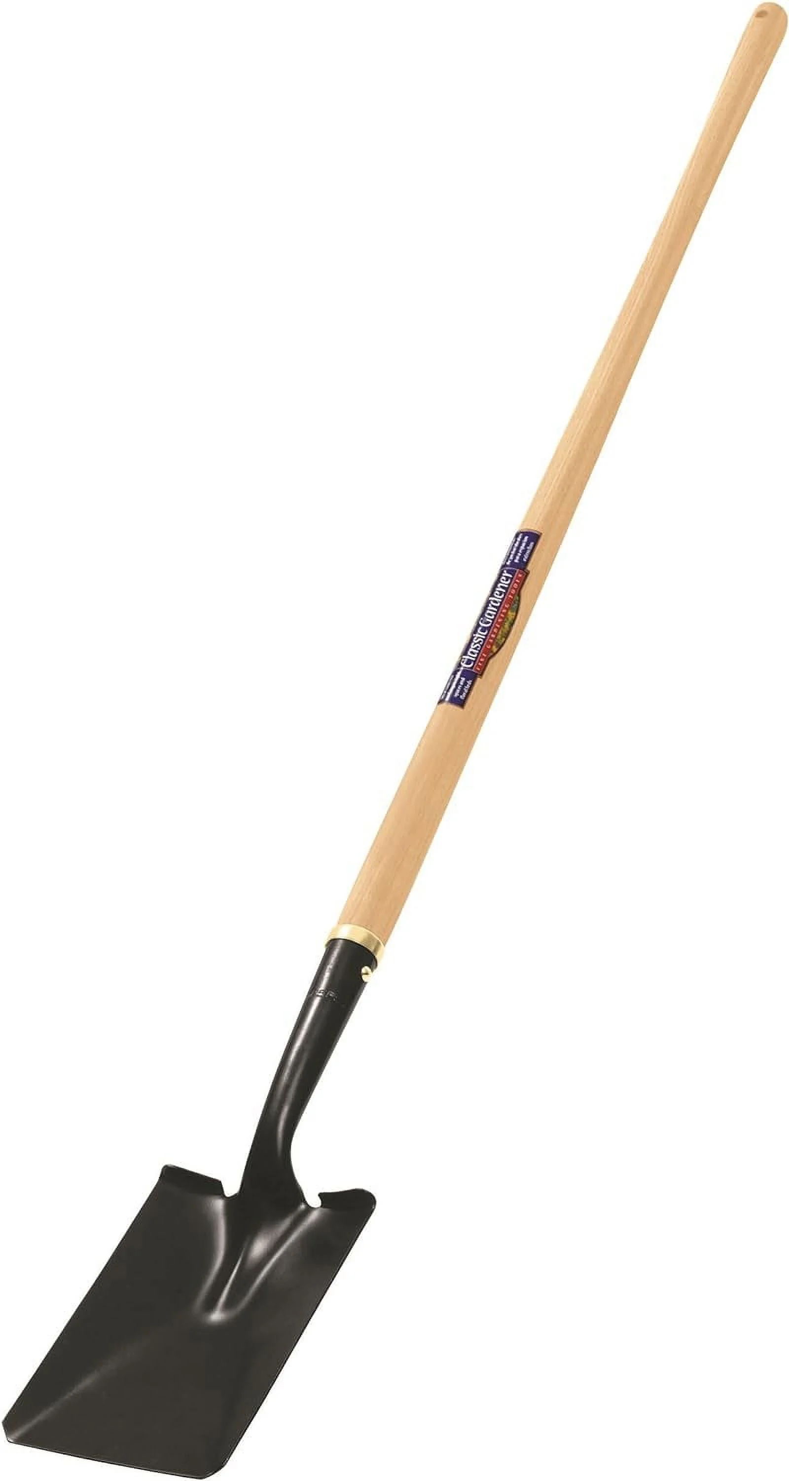 31215 Classic Gardener Square Point Shovel With Long Handle, 45-Inch