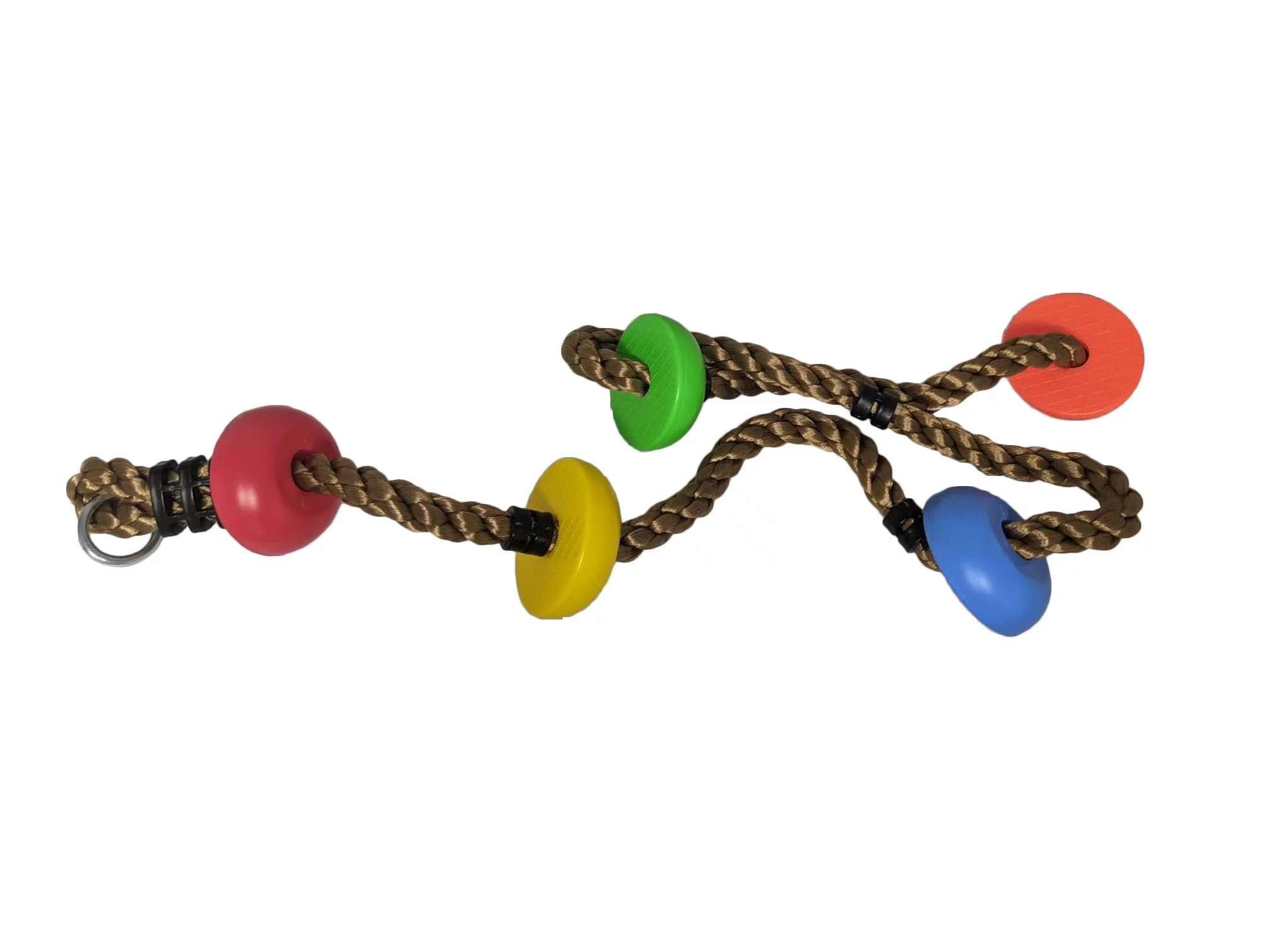 Tree Climbing Rope and Kids Disc Swing Set Outdoor|Backyard Playground Accessories (Multicolor)