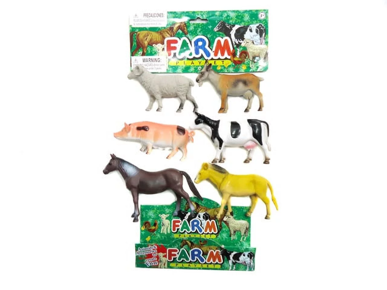 ANIMAL FARM PLAY SET MEDIUM (6 PCS SET)