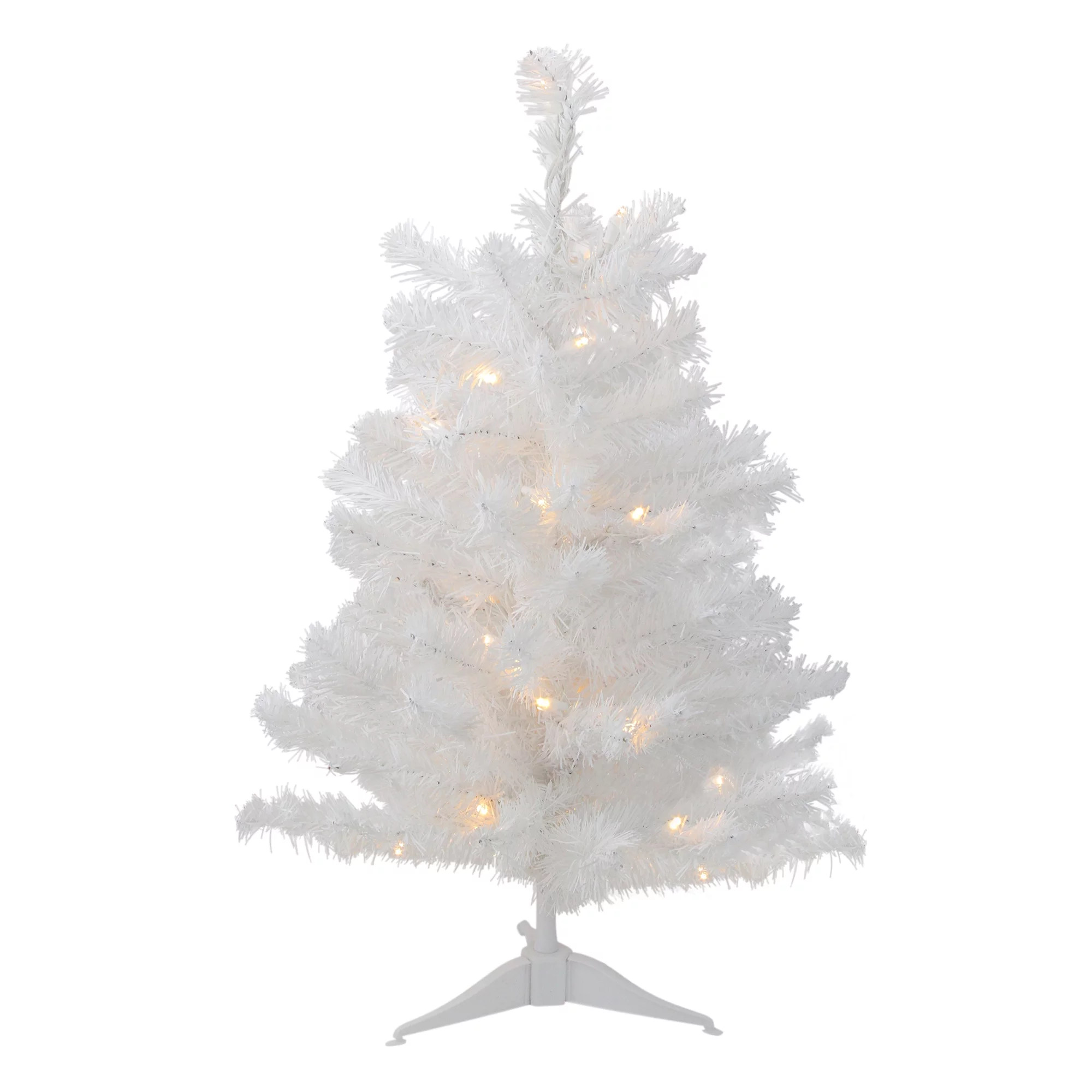 3' Pre-Lit LED Medium Pine Artificial Christmas Tree - Clear Lights