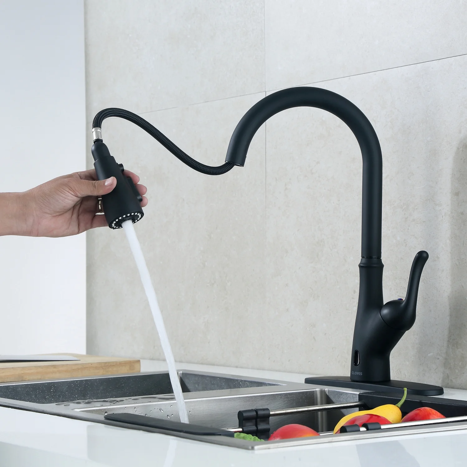 CGFHYP Pull Down Touchless Single Handle Kitchen Faucet