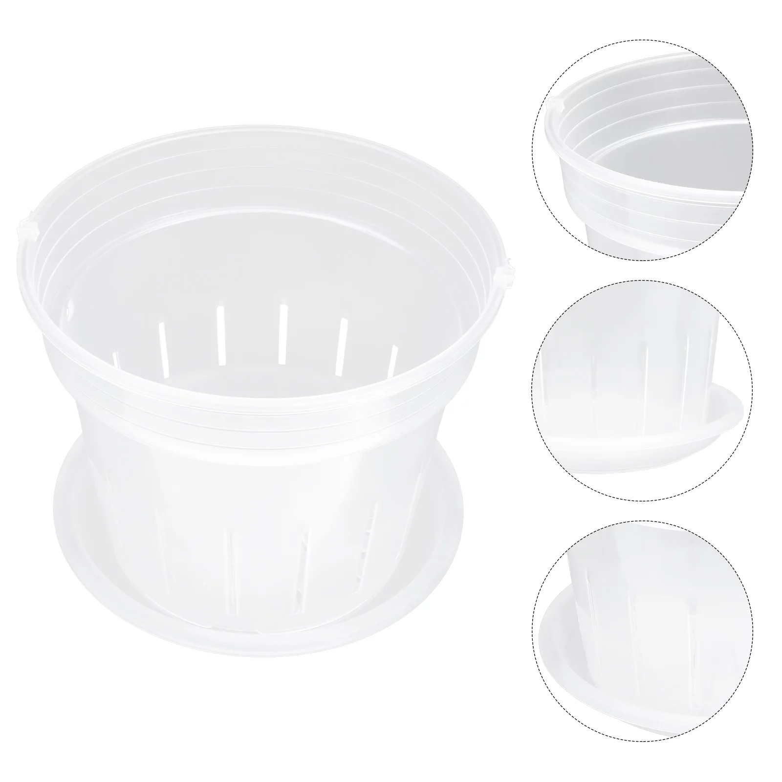 Gongxipen 1 Set Phalaenopsis Flower Pot Transparent Plant Cup Gardening Orchid Planting Containers