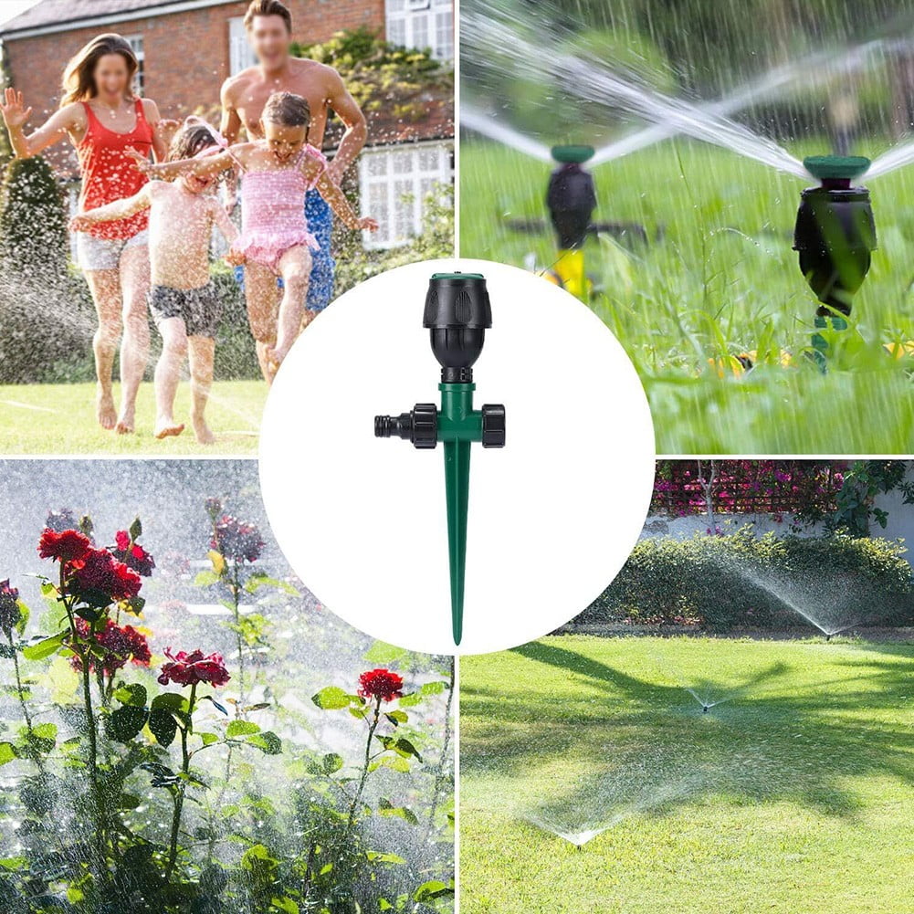 360° Rotating Adjustable Garden Lawn Water Sprinkler Grass Irrigation Sprayer