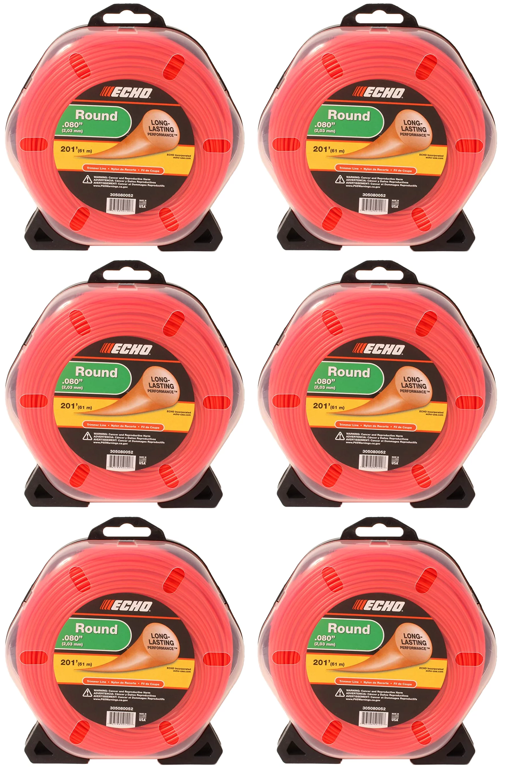 Echo Genuine 6-Pack of 1/2 Lb Donut .080