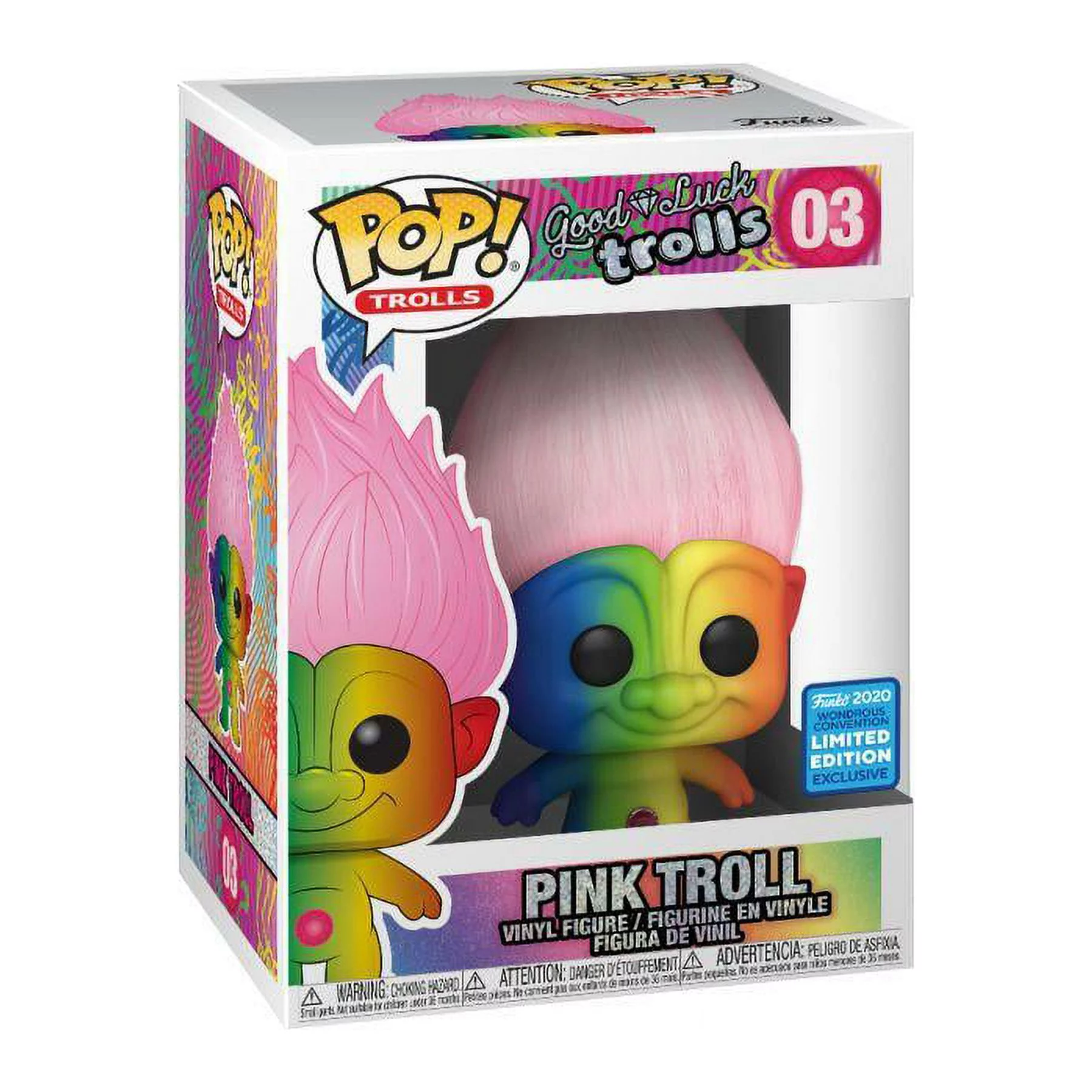 POP: Trolls Classic - Rainbow Troll with Pink Hair (B&N Exclusive)