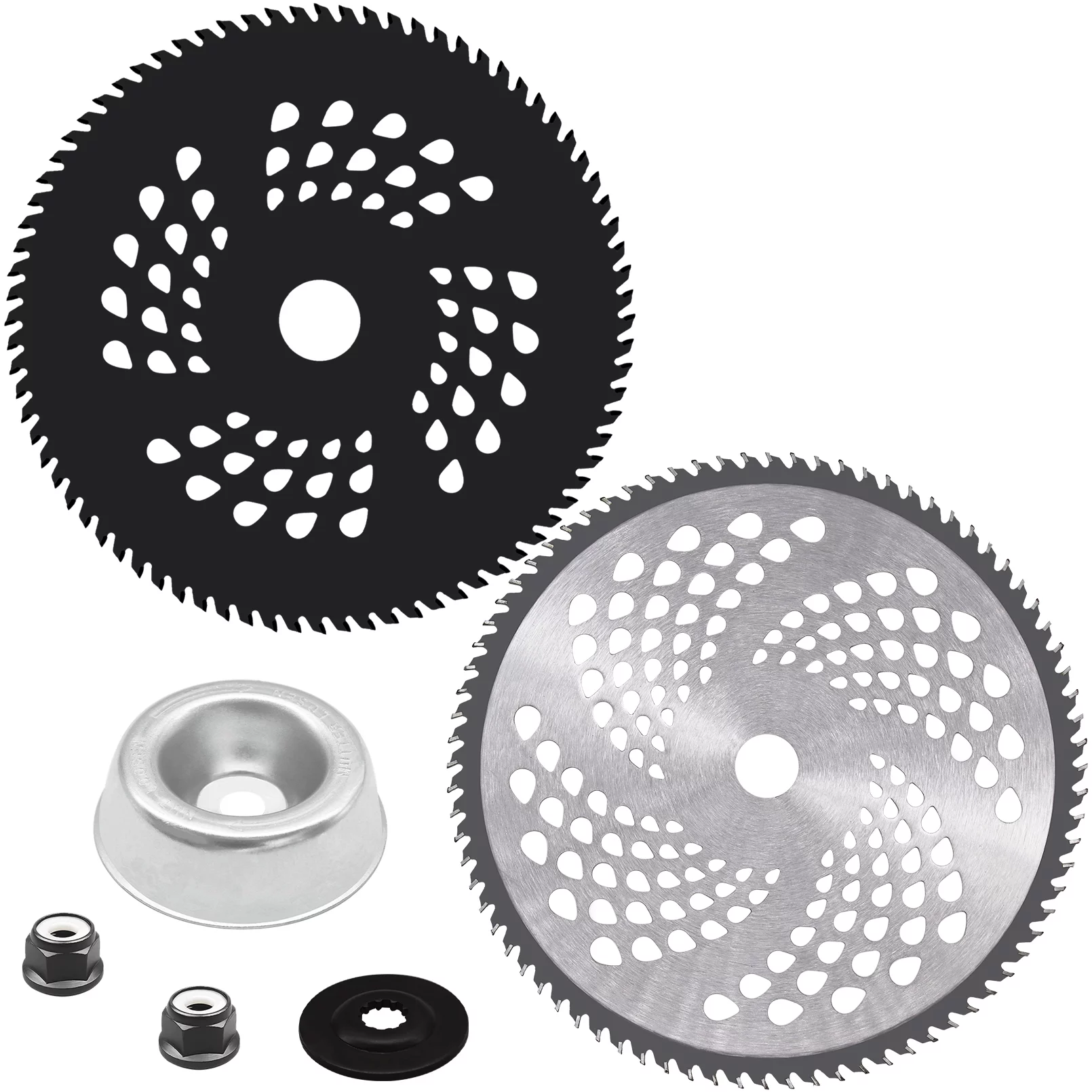 Bealkimm 10-Inch 80T Carbide Tip Brush Blades & 8