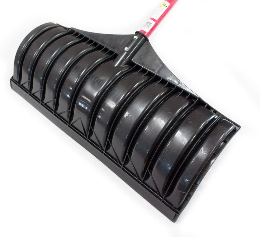 27″ Poly Snow Pusher with Fiberglass Handle and Poly D-Grip