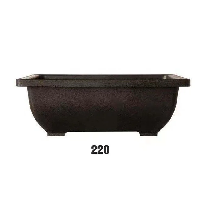 Breathable Rectangle Indoor Outdoor Plant Pots Bonsai Flower Succulent Planter - Stylish & Durable Vase for Balcony Supplies