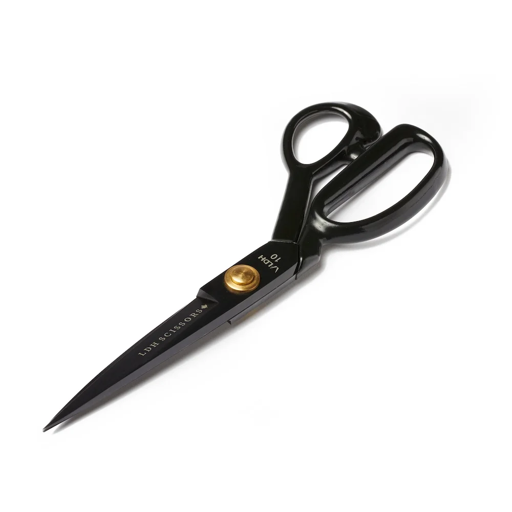 LDH Fabric Shears, Midnight Edition, Rubber Handle, Multiple Sizes
