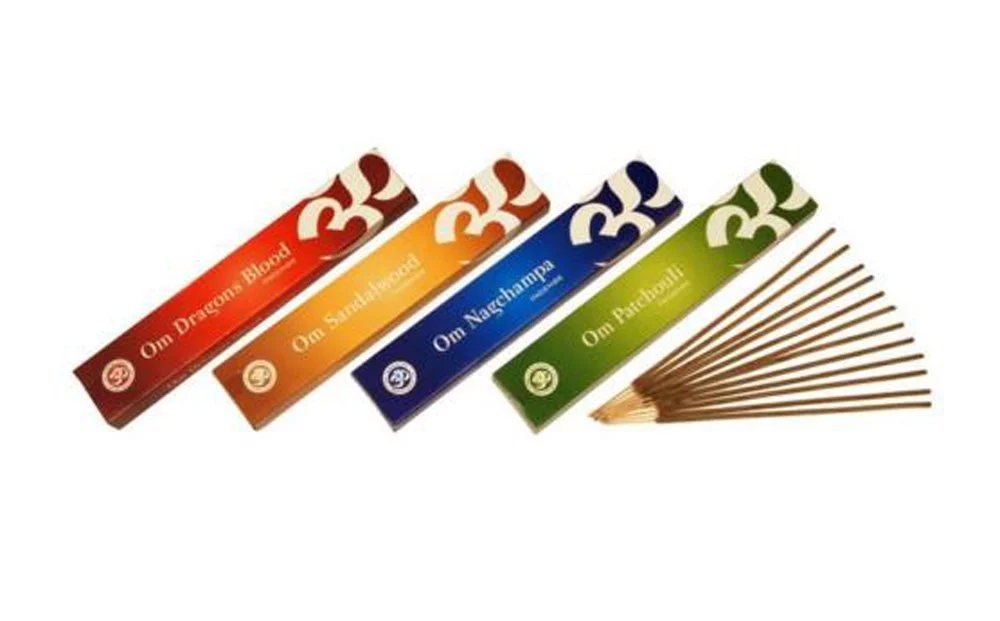 Om Incense Works Natural Fragrance Incense Sticks 2 Pack (15 grams per Box) (Rose)