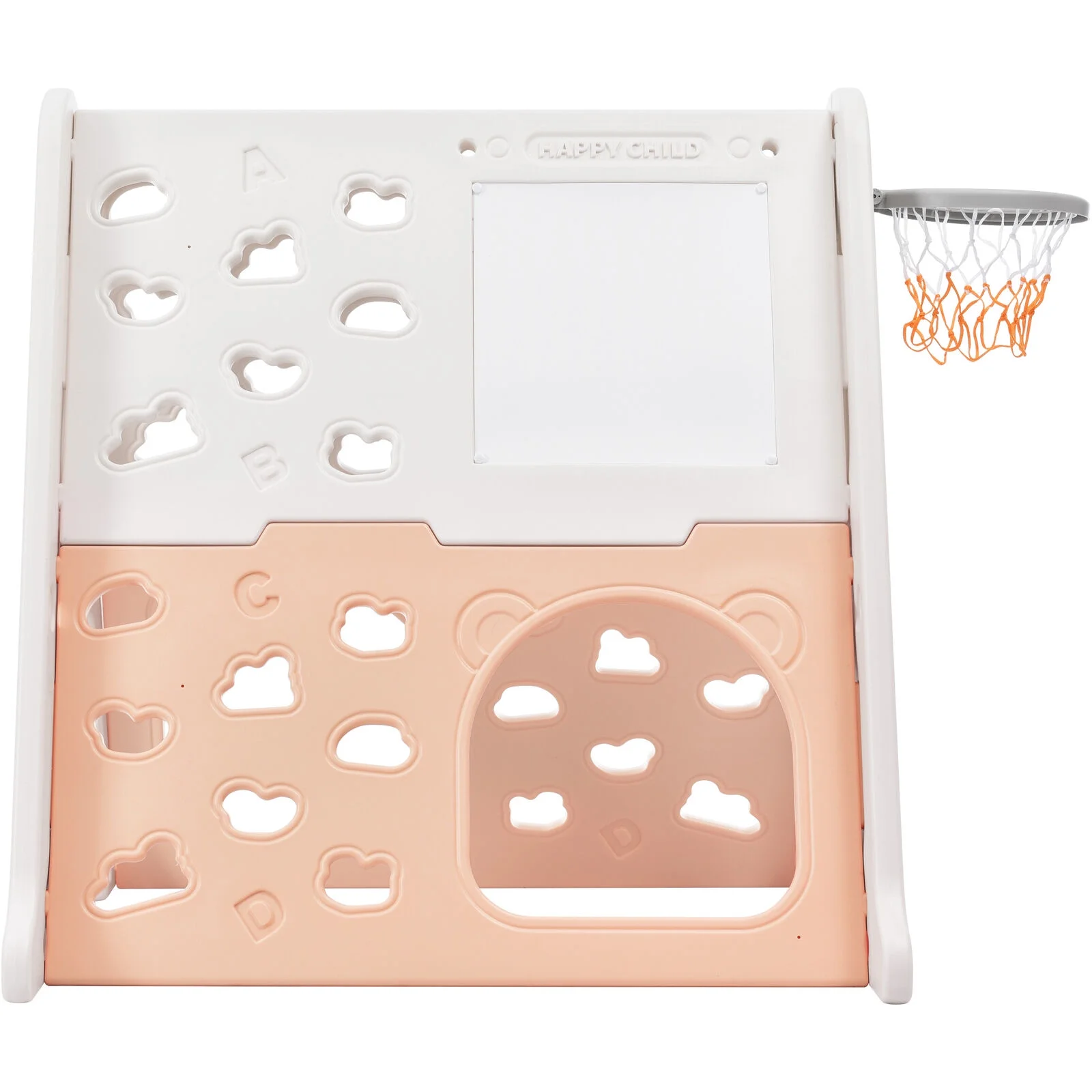 5-in-1 Toddler Climber ball Hoop Set Kids Playground Whiteboard,Toy Build Block