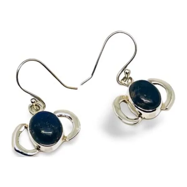 Natural Lapis Earring, Afghani Lapis Lazuli, Drop Earring, 925 Sterling Silver Earring, Anniversary Gift, Christmas, Thanksgiving, Genuine Birthstone, Silver Drops, Silver Earring, Handmade Jewelry