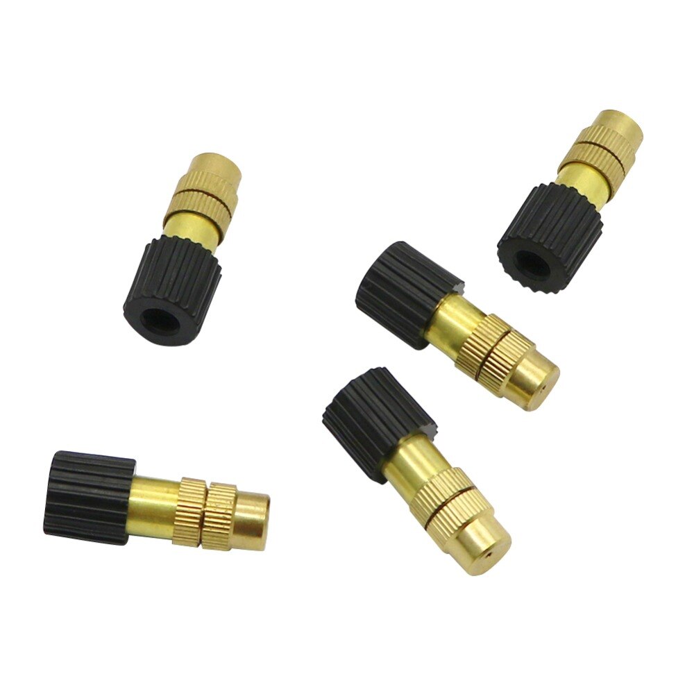 Brass Nozzle Cooling Watering Garden Drip Irrigation Spray Cooling System Plant Watering Sprinkler Garden sprayer 50 Pcs