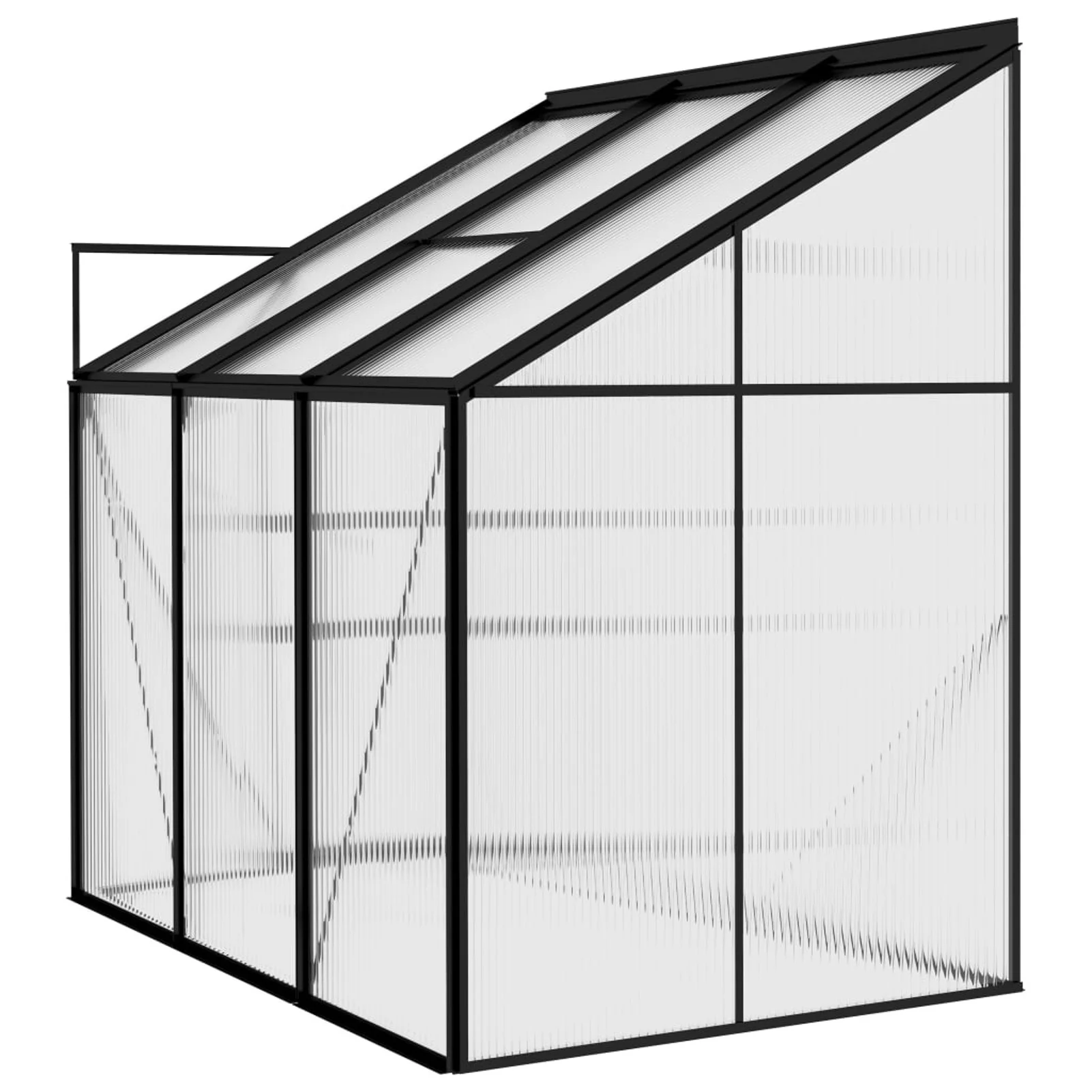 Uteam Anthracite Aluminum Greenhouse 134.2 ft³