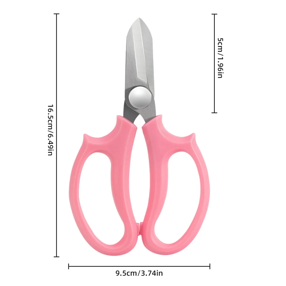 Aibecy 5 Piece Garden Flower Scissors, Sharp Stainless Steel Floral Shears, Trimming Plant Scissors - Essential Gardening Tools for Pruning and Trimming