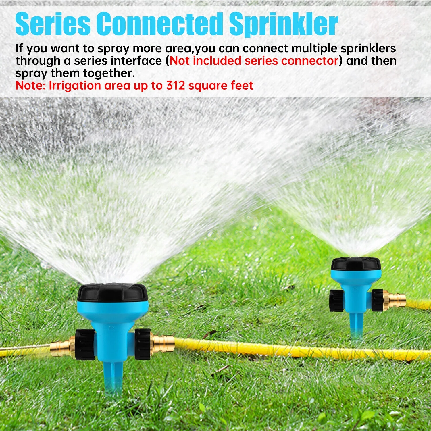 Garden Lawn Sprinkler 3Auto Spray Grass Watering Irrigation System Patio Yard