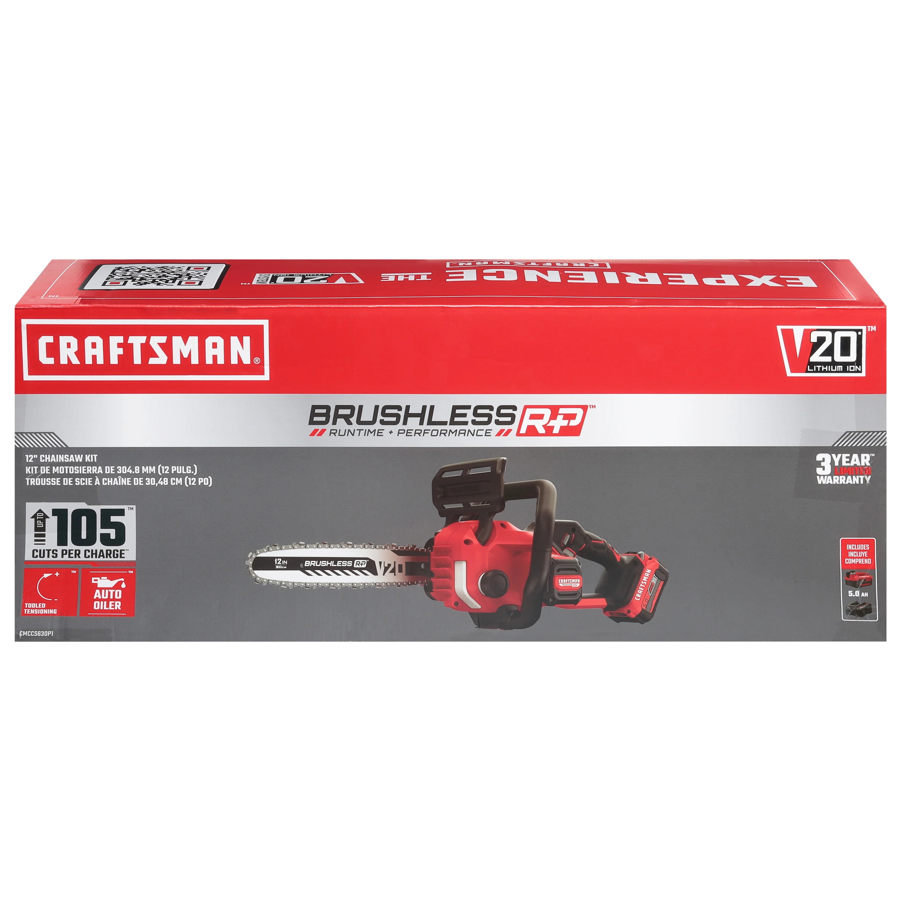Craftsman 12 Inches Brushless Chainsaw Kit 1 ea