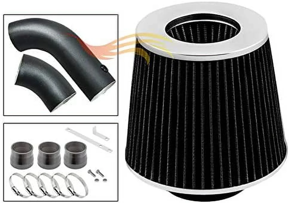 RW SERIES - MATTE BLACK PIPE GRAY - SHORT RAM INTAKE Compatible For CHEVY/GMC C10 K10 C1500 C2500