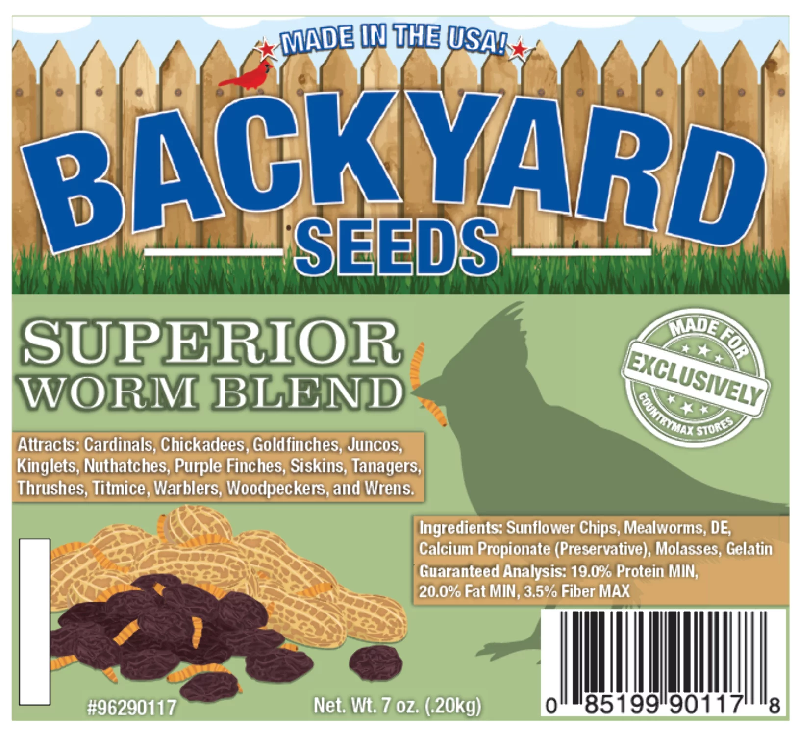 Backyard Seeds Superior Worm Blend Seed Cake