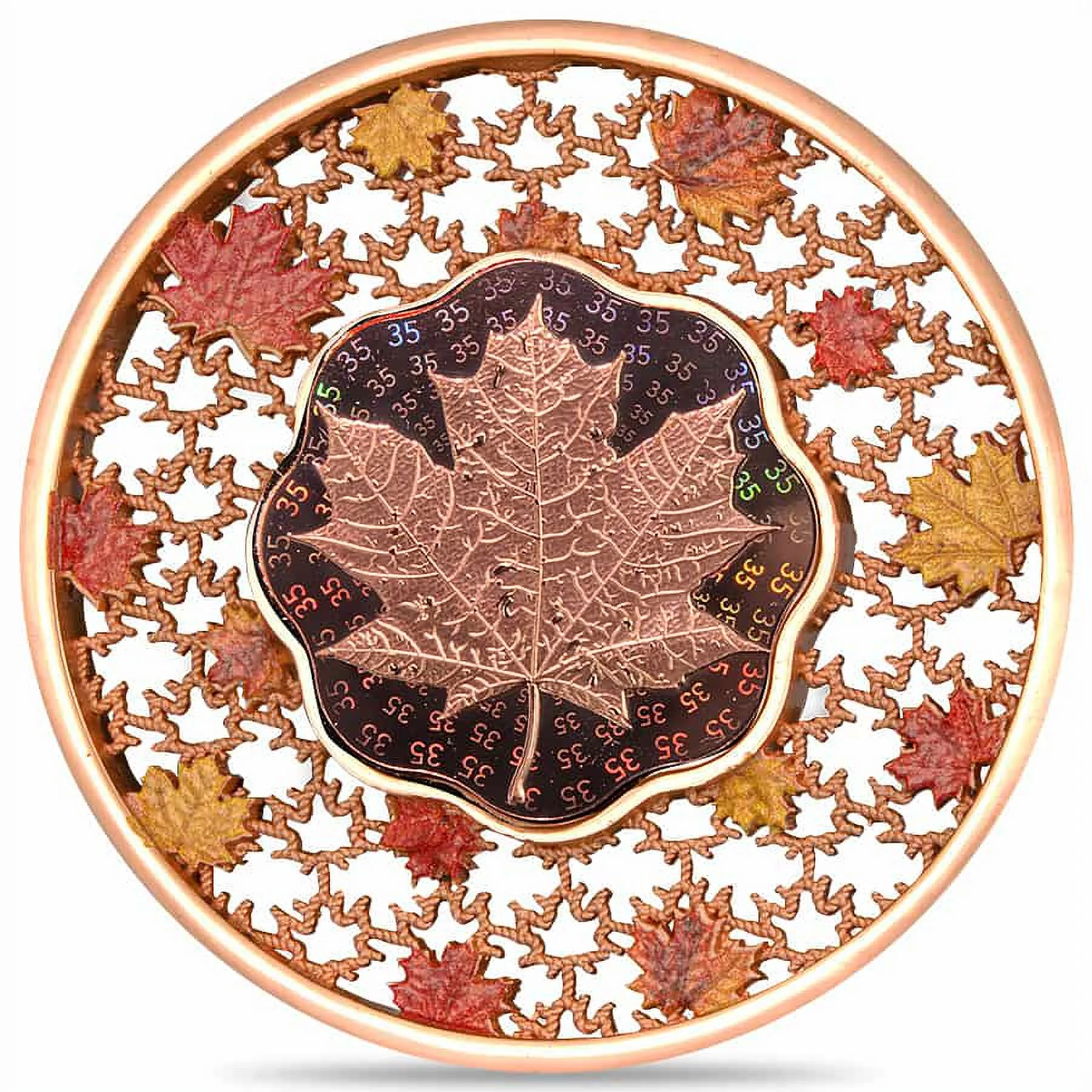 2023 Solomon Islands 2 oz Silver Filigree Maple Leaf Coin