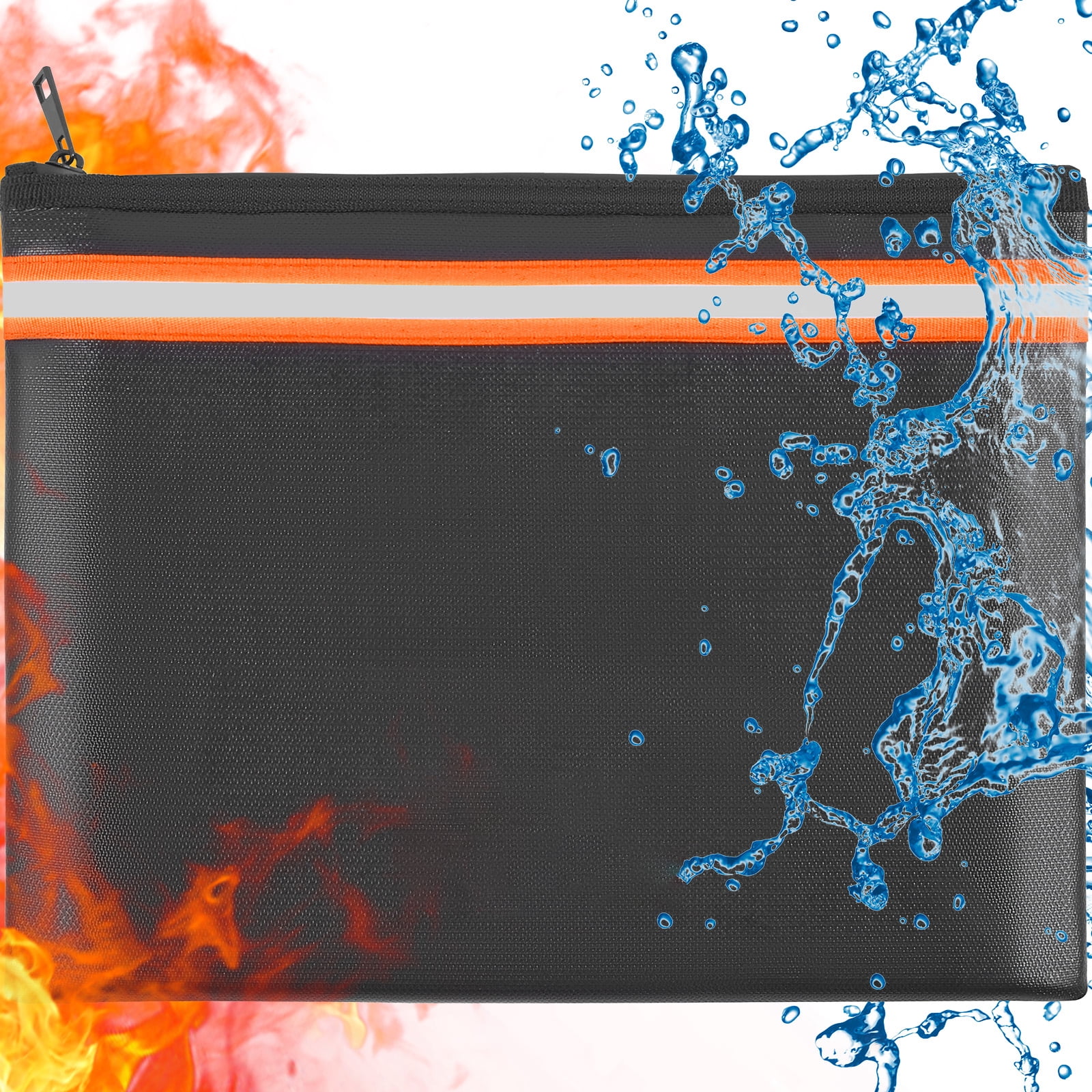 SKYSHALO Fireproof Document Bag 2000℉ Fireproof and Waterproof Money Pouch 13.4