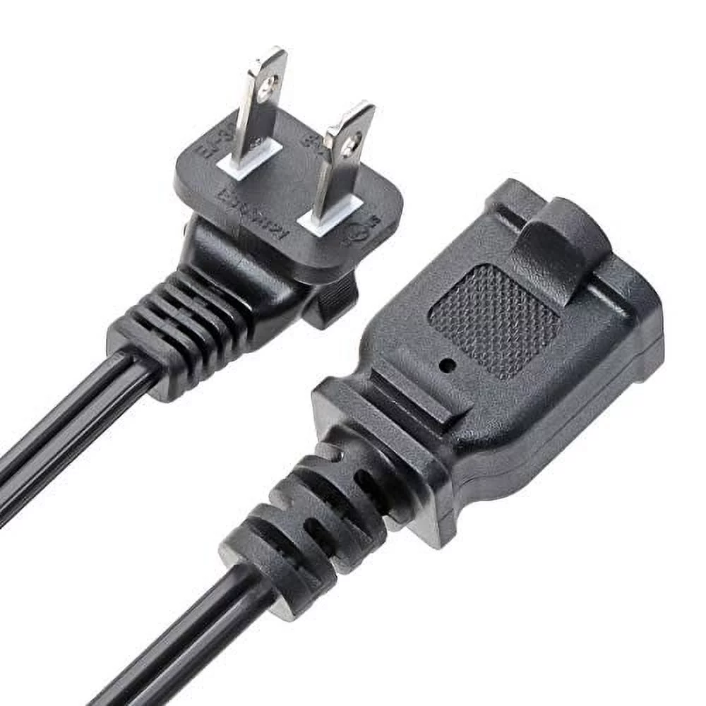Right Angled Polarized US 2-Prong Male-Female Extension Power Cord Cable, Outlet Extension Cable Cord US AC 2-Prong Male/Female Power cable10A/125V,Nema 1-15P to 1-15R Cable (6FT)