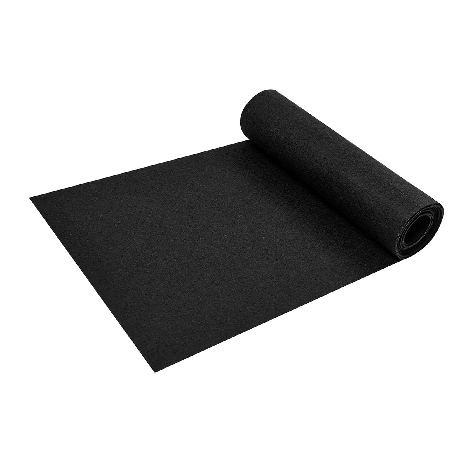 Miulika Felt Plant Pot Insert Roll Easy to Cut Black Foldable Flower Box Insert Roll for Living Room Cafe Office Decoration Lightweight 30.5cmx203cm
