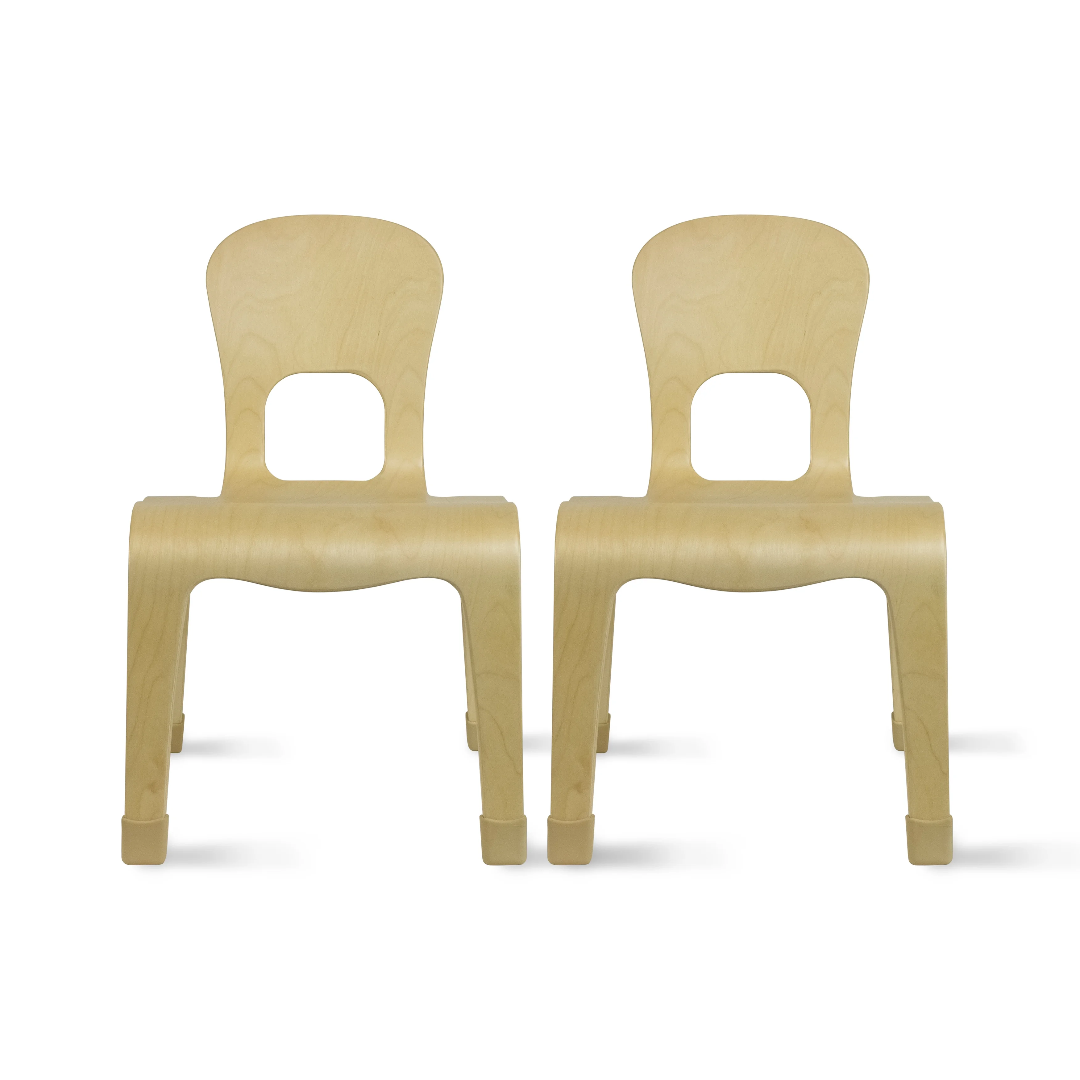 2xhome - Set of 2 Natural Wood - Kids Size Kids Chair Wood Modern Side Chair 12