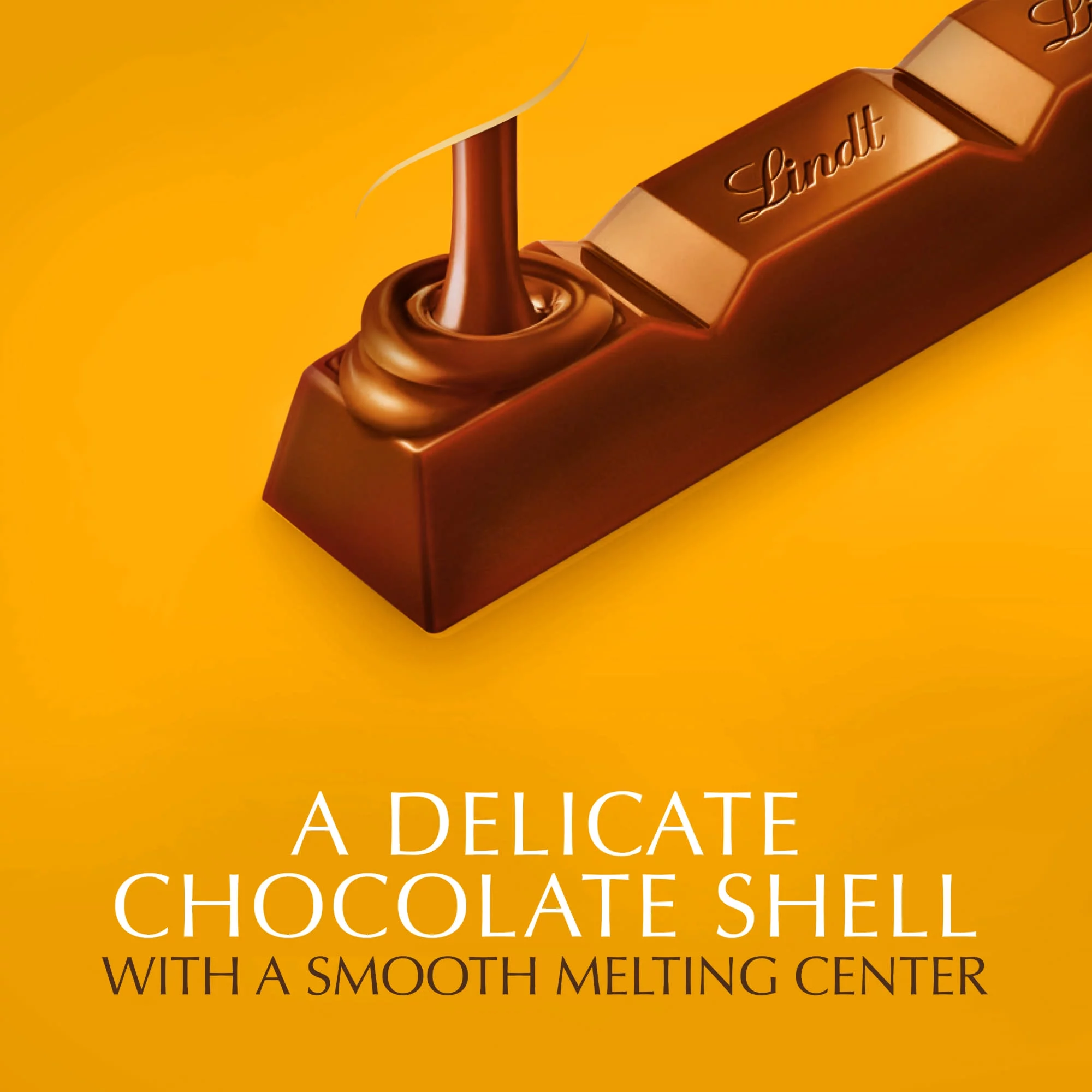 Lindt Lindor Caramel Milk Chocolate Truffle Candy Bar, 1.3 oz. Bar