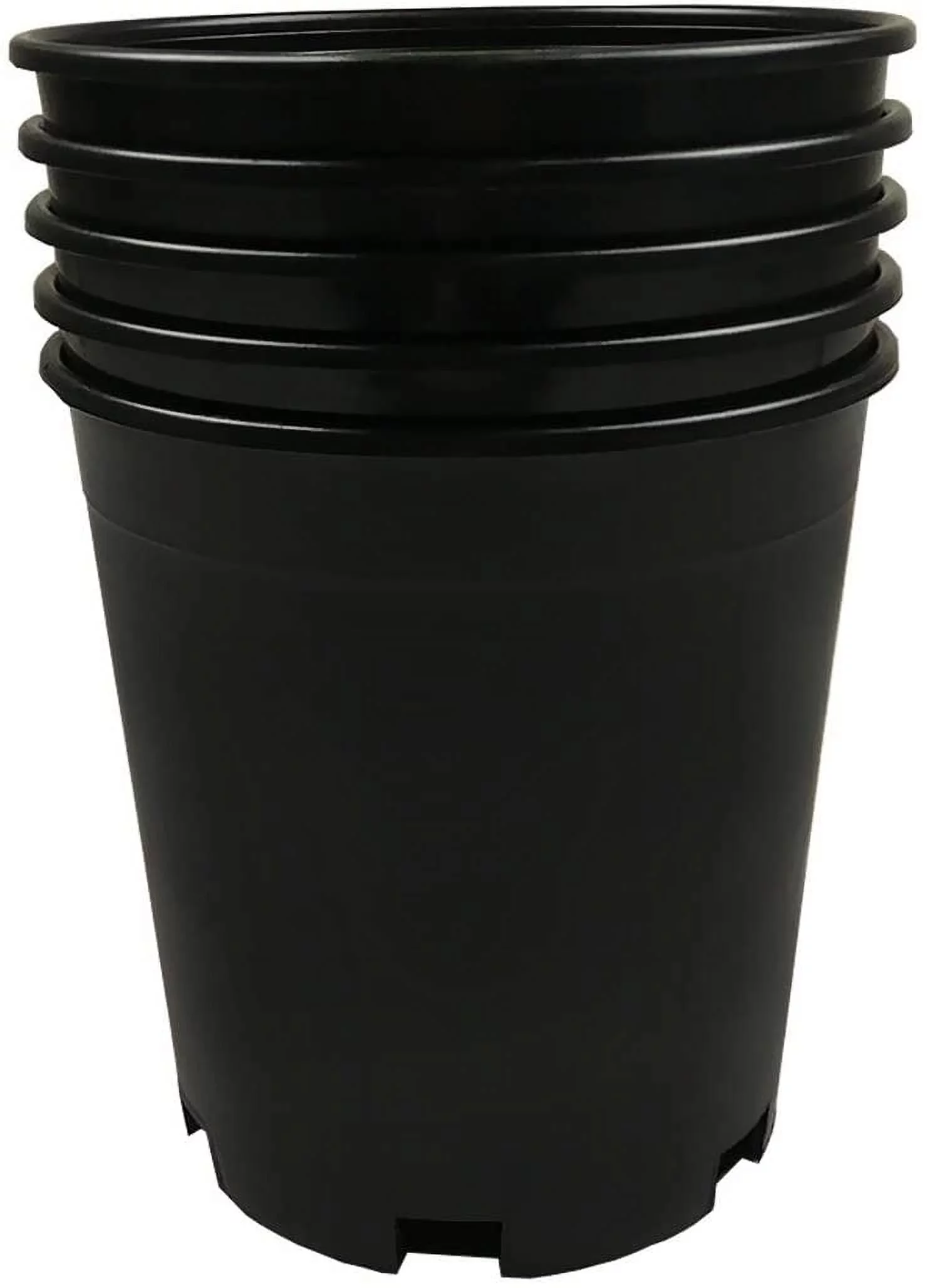 1 Gallon Premium Black Plastic Nursery Plant Container Garden Planter Pots (1 Gallon)