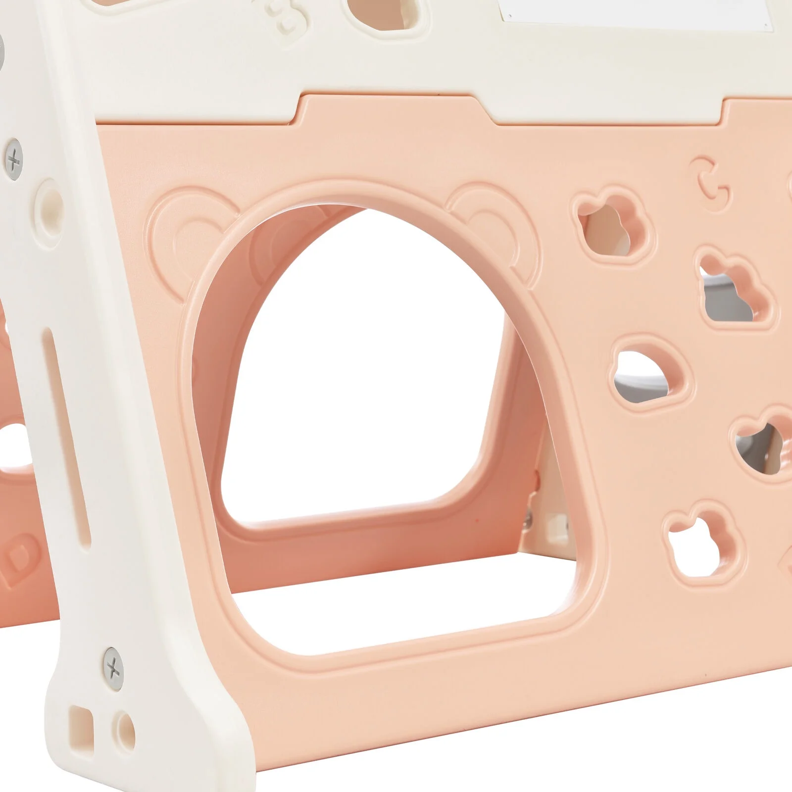 5-in-1 Toddler Climber ball Hoop Set Kids Playground Whiteboard,Toy Build Block