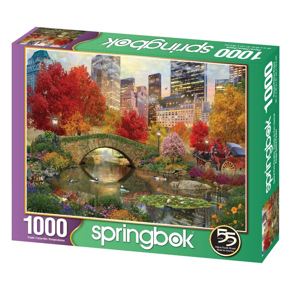 Springbok's 1000 Piece Jigsaw Puzzle Central Park Paradise - Made in USA