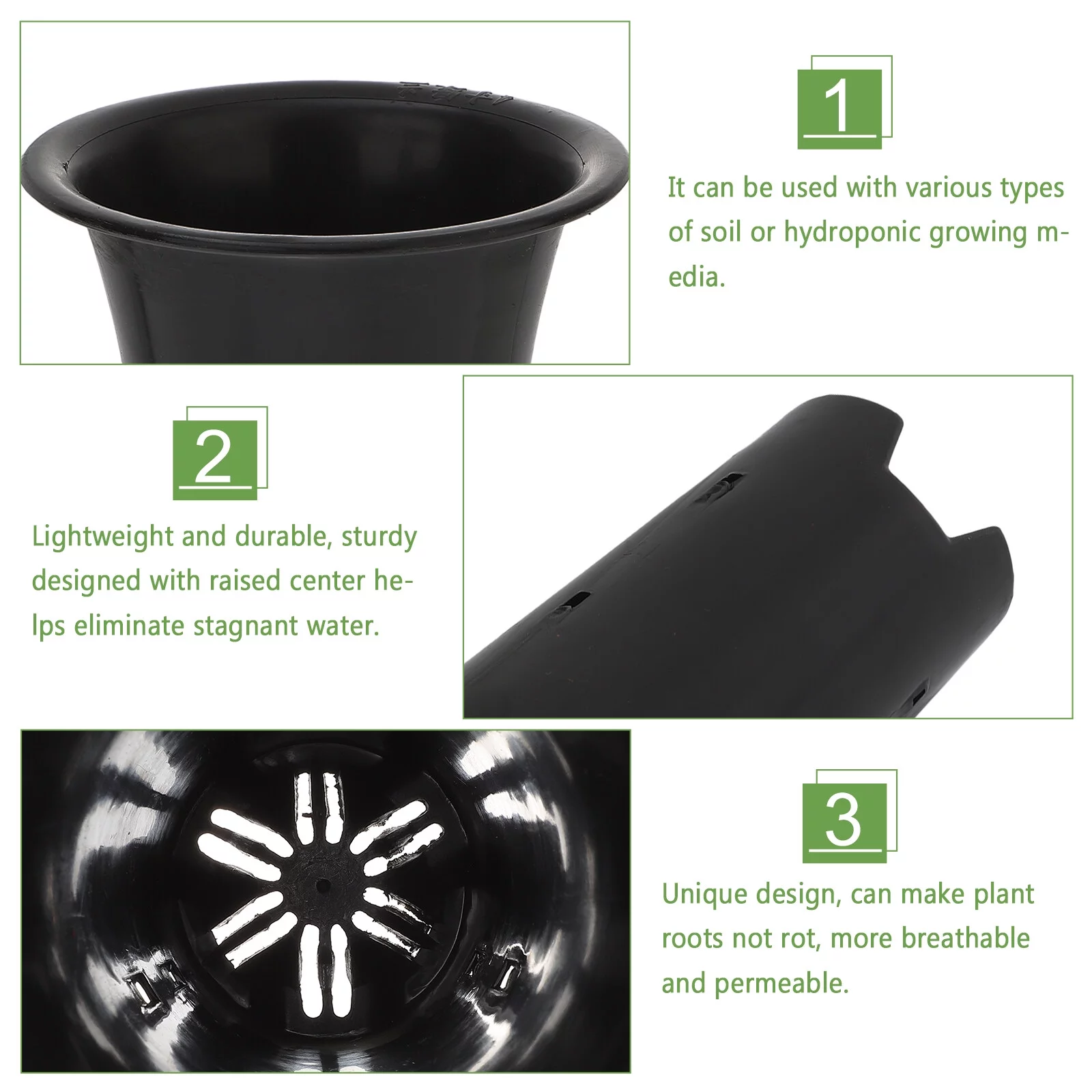 6 Pcs Orchid Pot House Plants Plant Cups Plastic Plant Containers Special Pot for Orchids Indoor Strawberry Pp